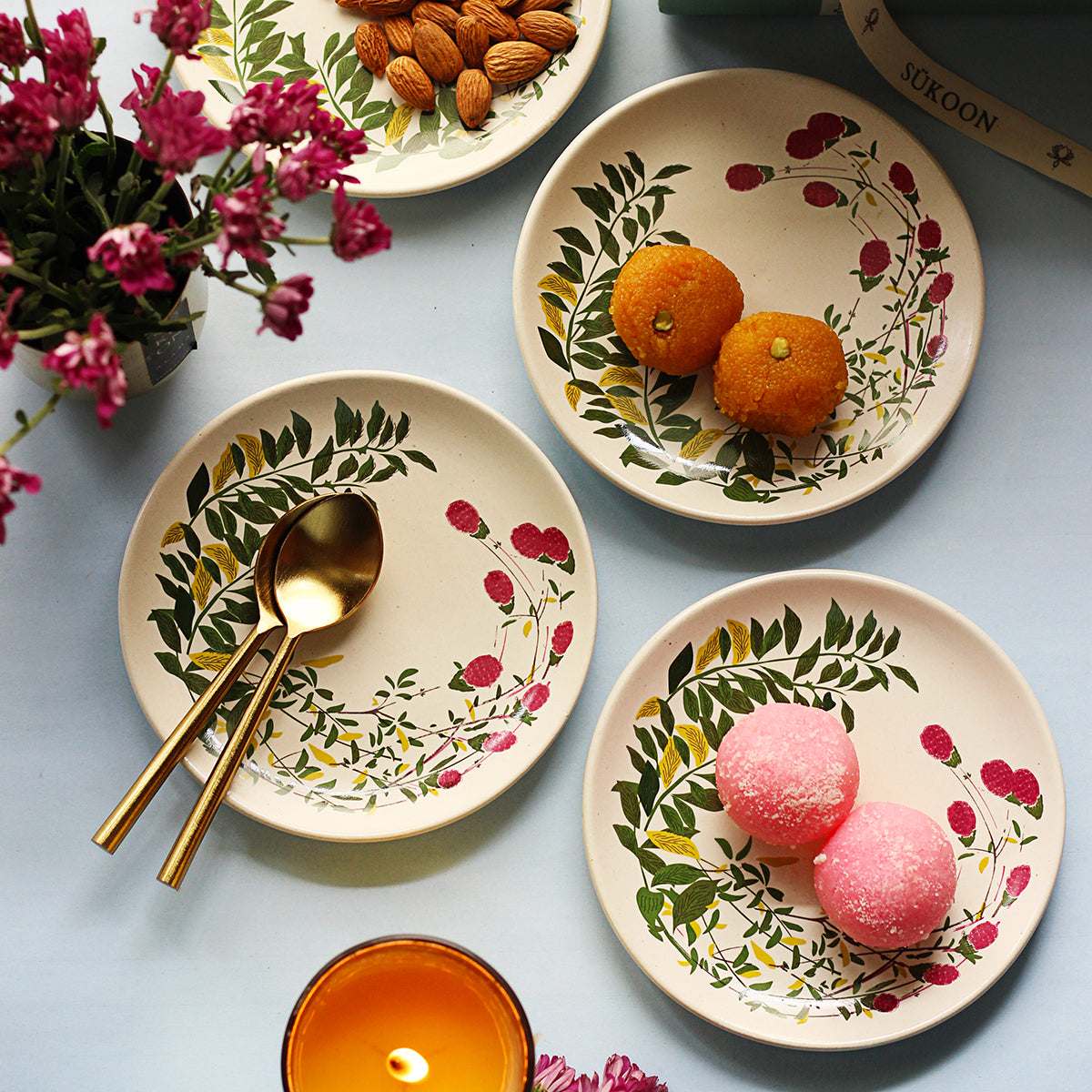 Gul Plates - Set Of Four