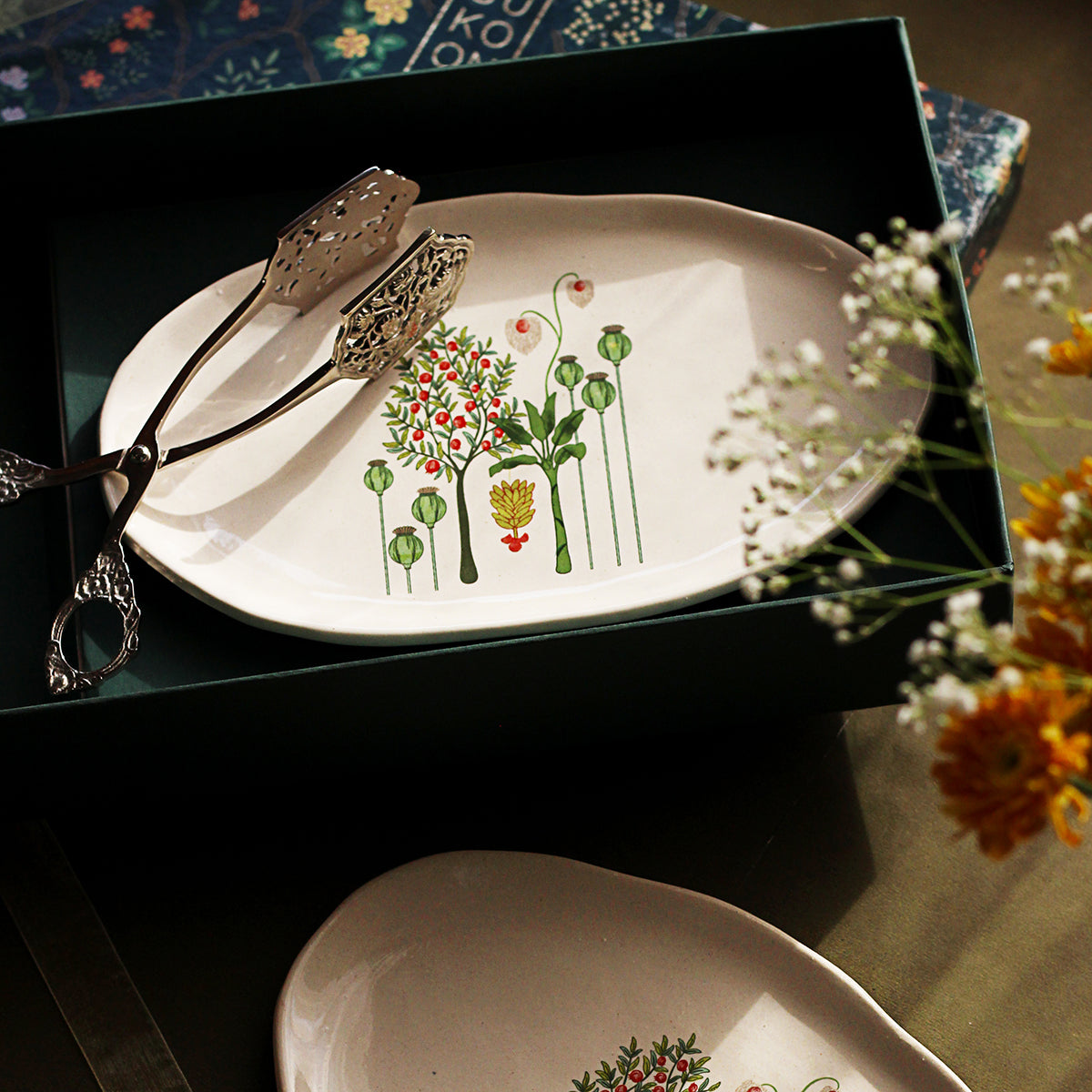 Bagh Platters With Tong