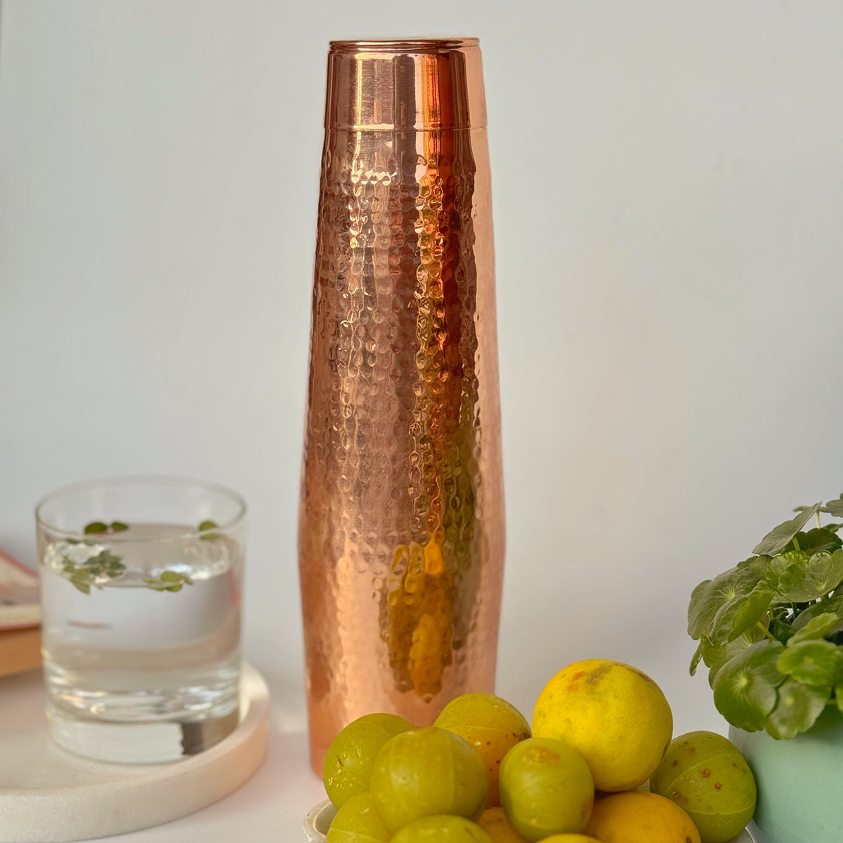 Hand Hammered Copper Bottle Flask