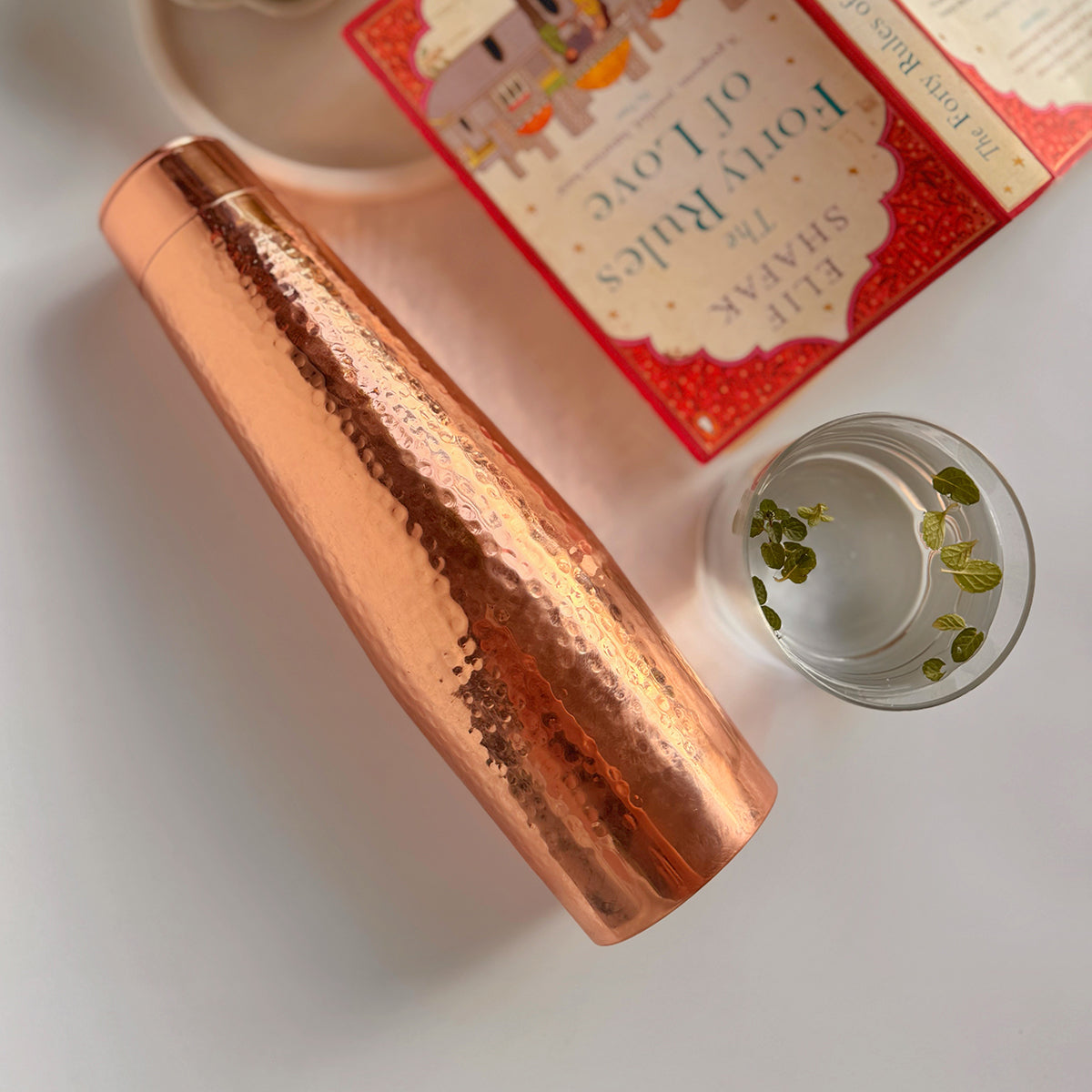 Hand Hammered Copper Bottle Flask