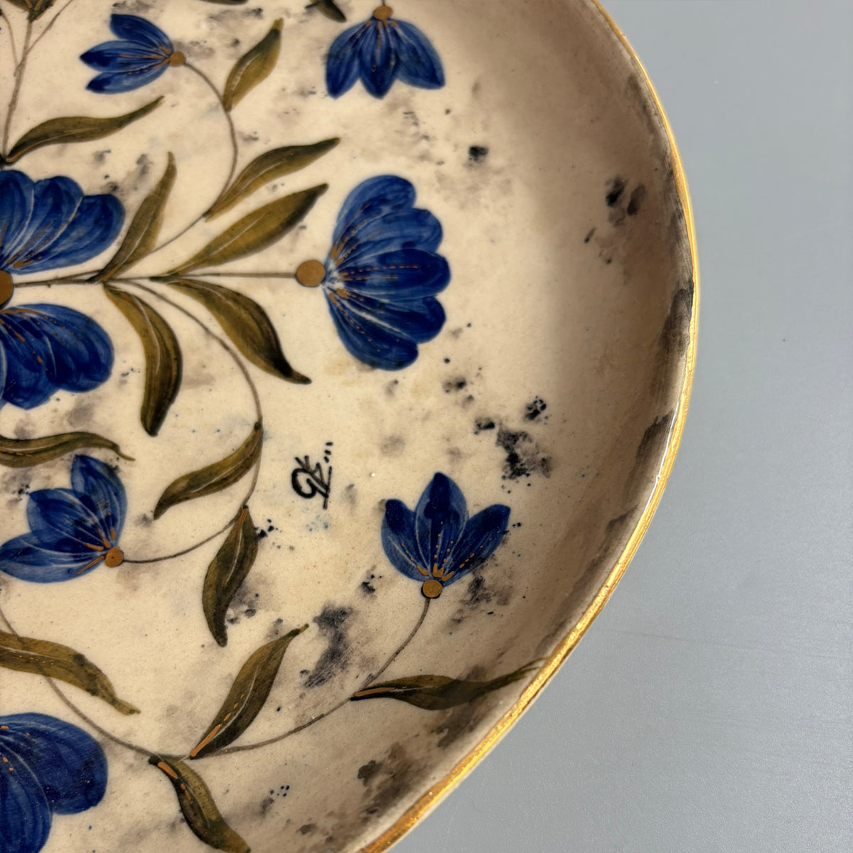 Mughal 10 Inches Dinner Plate Blue & Green - Blue & Green