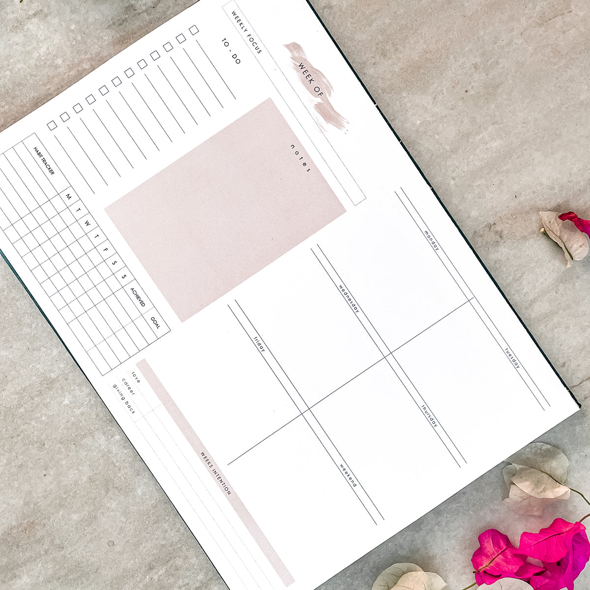 Handcrafted Sustainable A5 Unruled 100 GSM paper Journal by Ekatra - Solid beige