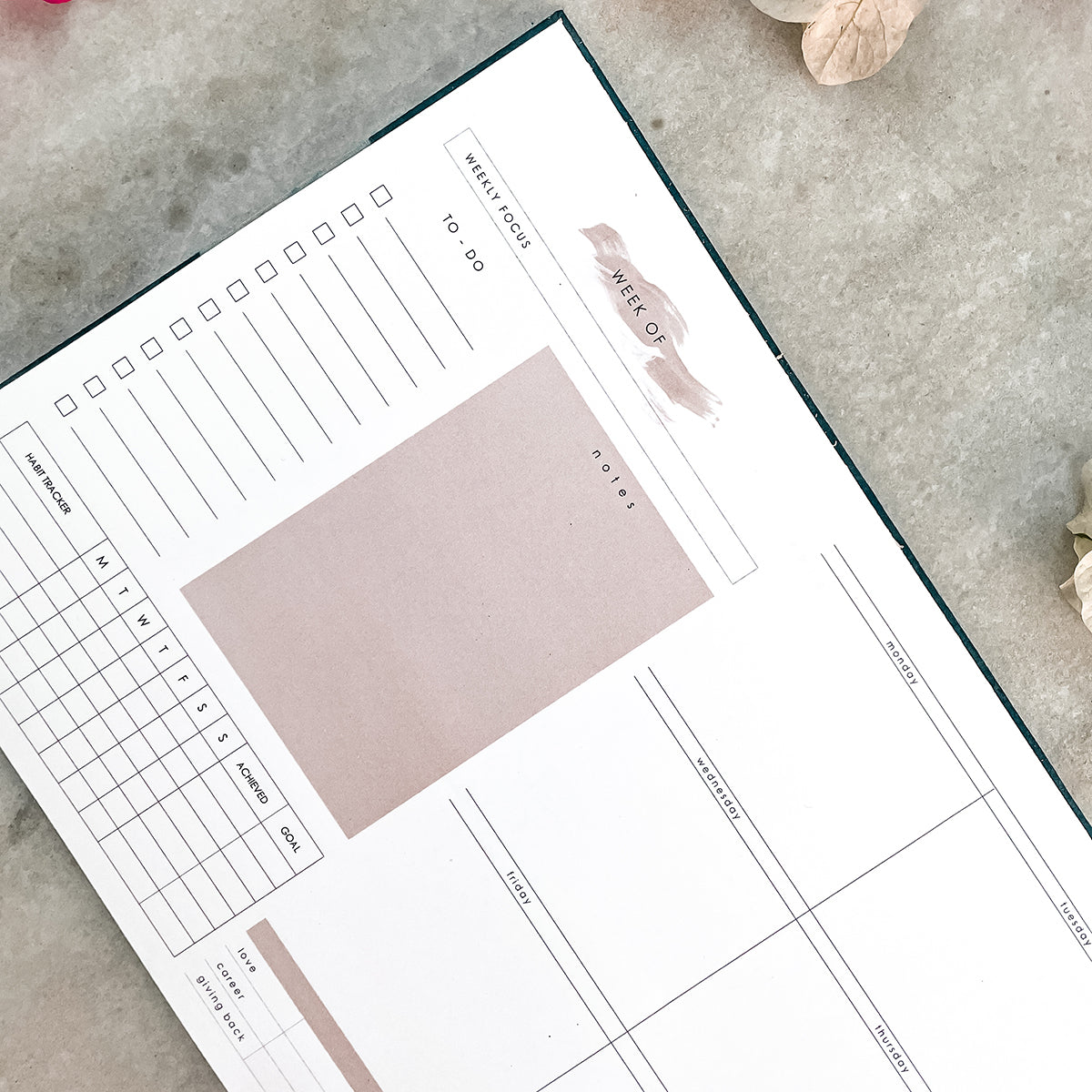 Handcrafted Sustainable A5 Unruled 100 GSM paper Journal by Ekatra - Solid beige