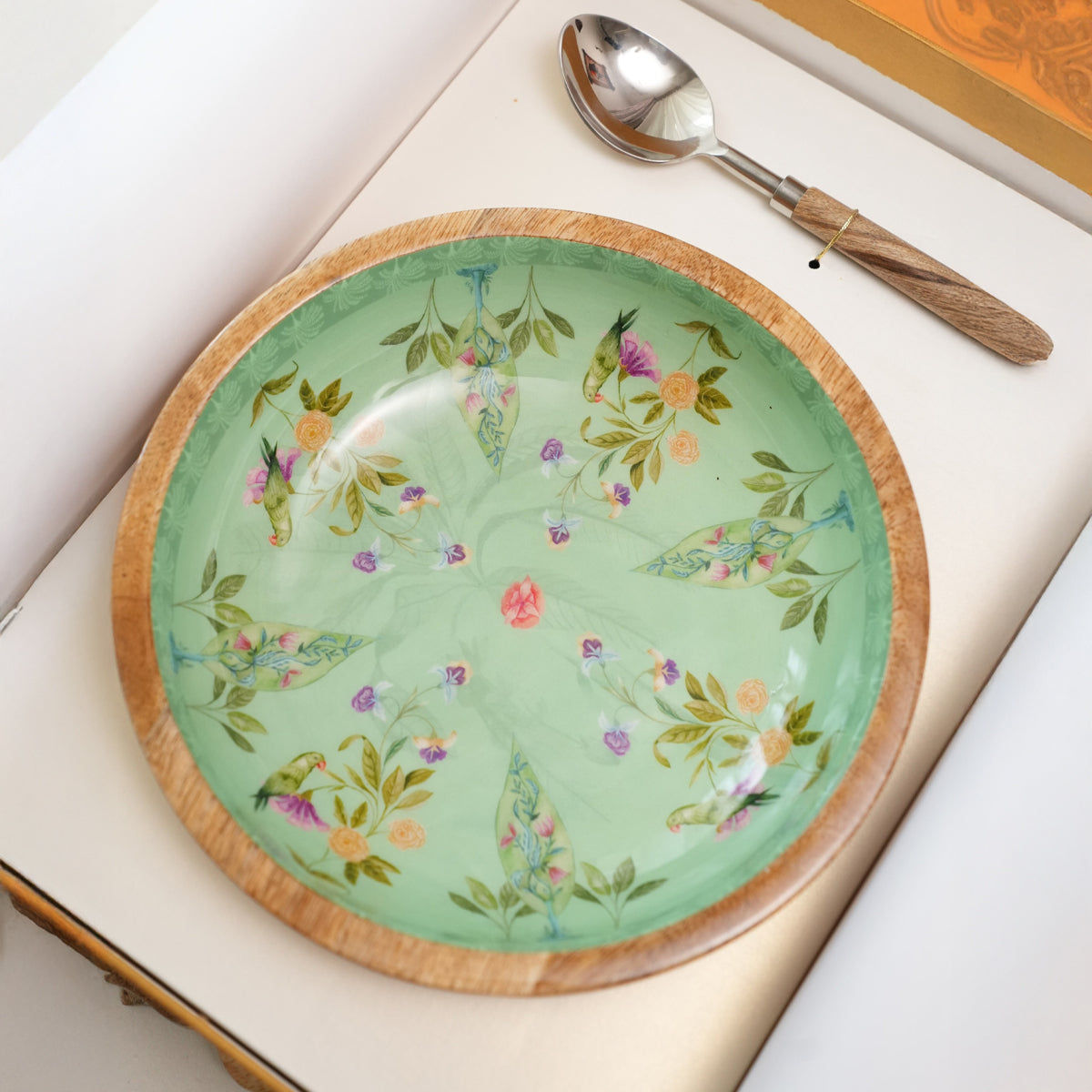 Bowl Plate with Spoon | Rang Rangeen Barse