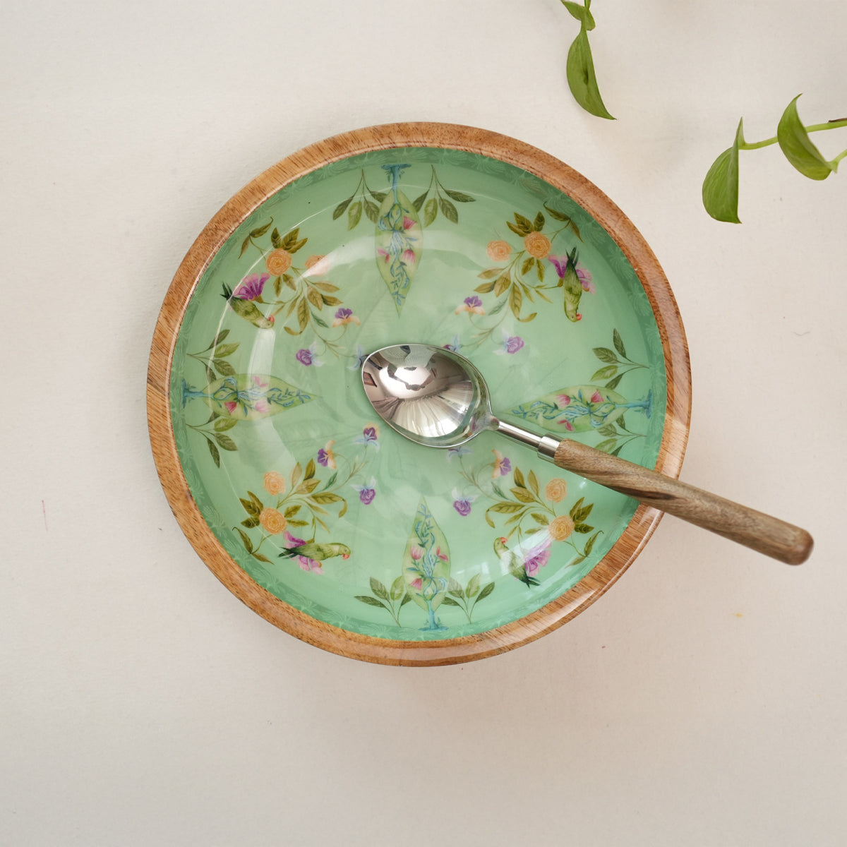Bowl Plate with Spoon | Rang Rangeen Barse