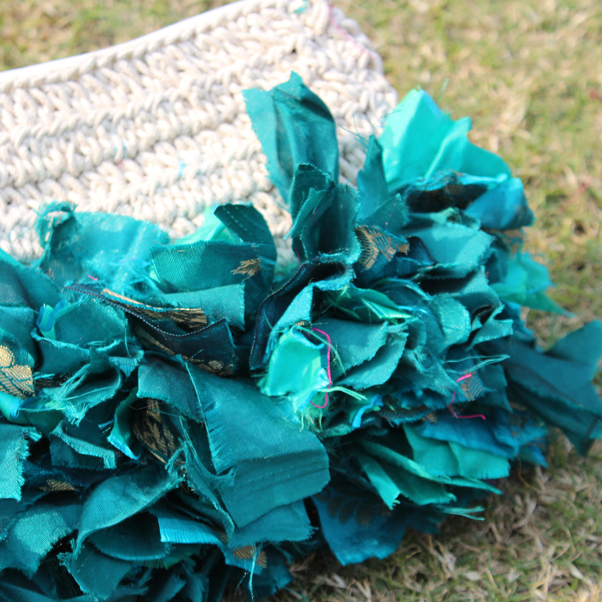 Katran Crochet Pouch-Green