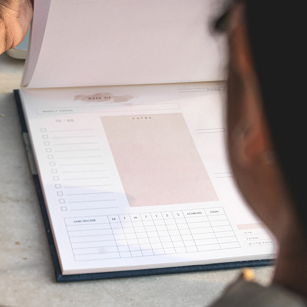 Handcrafted Sustainable A5 Unruled 100 GSM paper Journal by Ekatra - Solid beige