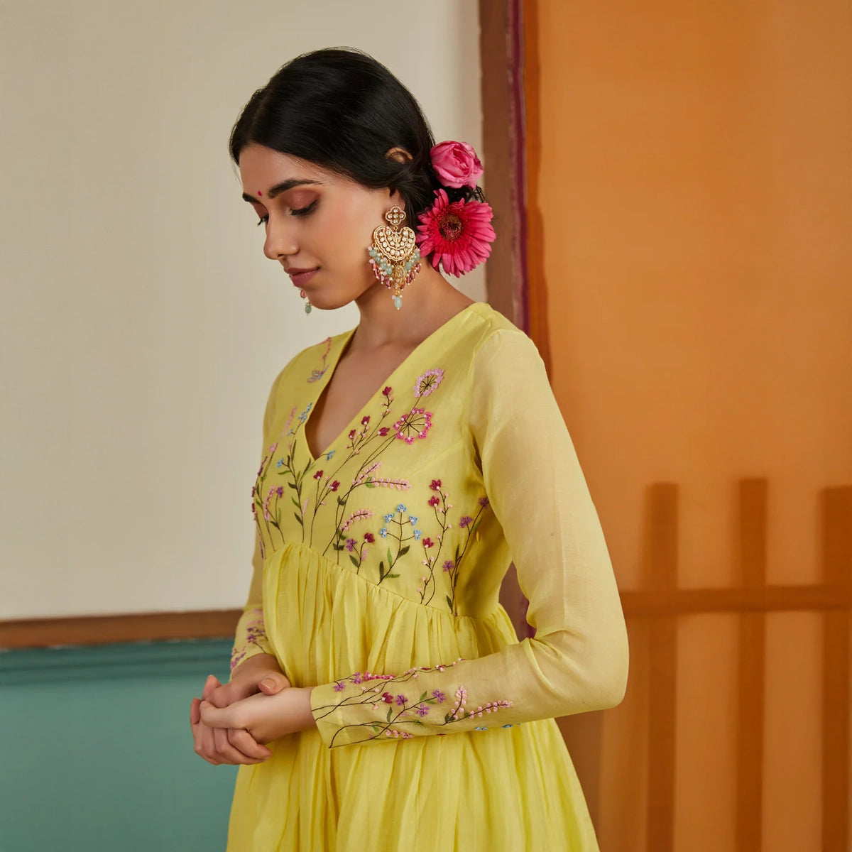 Zohra Chanderi Kurta Set