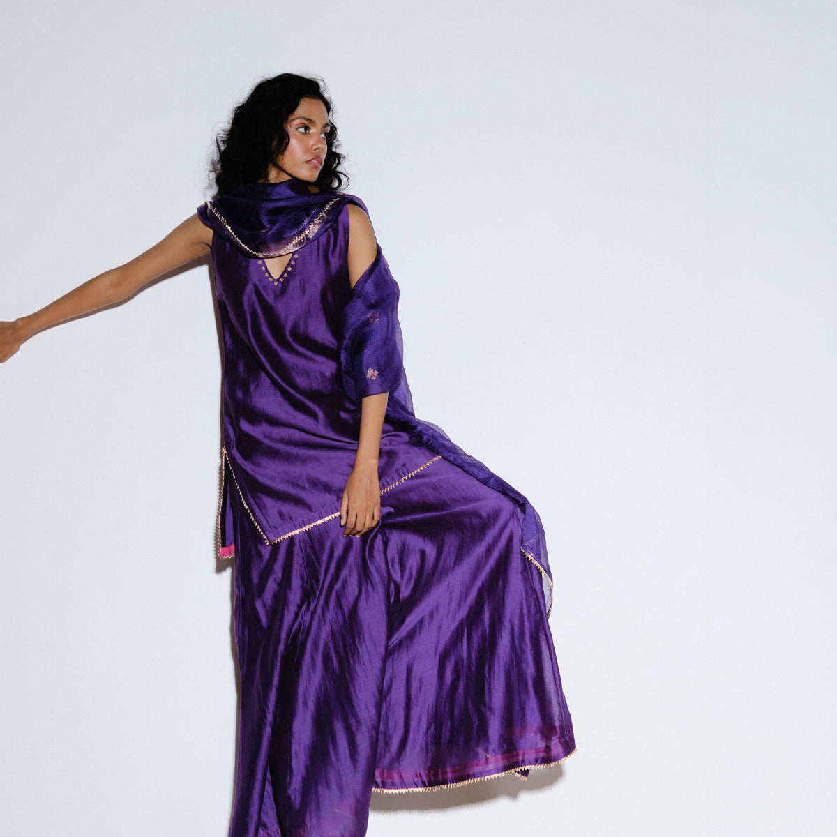 Angoor Silk Sharara Set