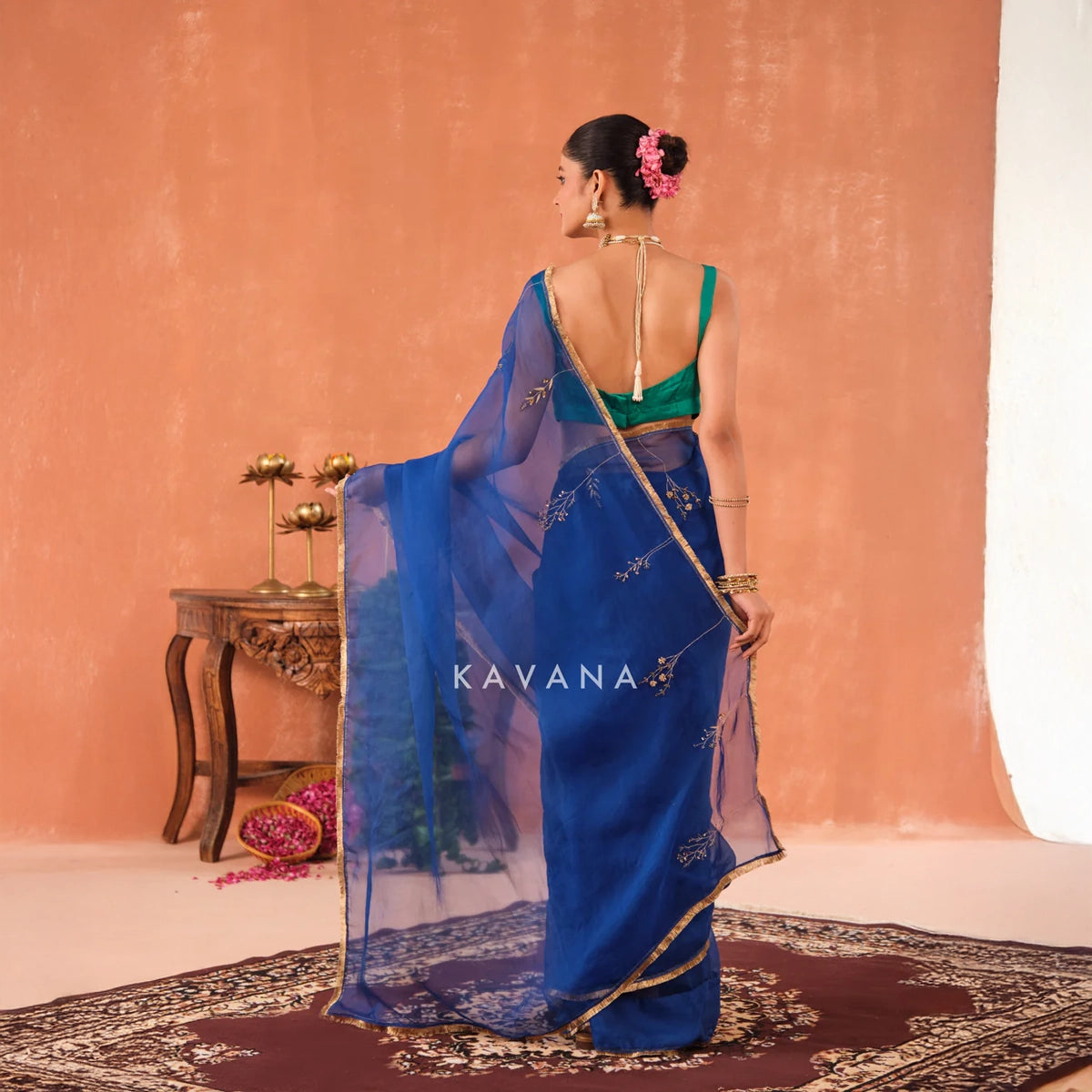 Neelika Silk Organza Sari