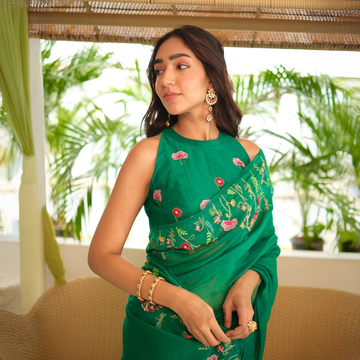 Numani Chanderi Sari