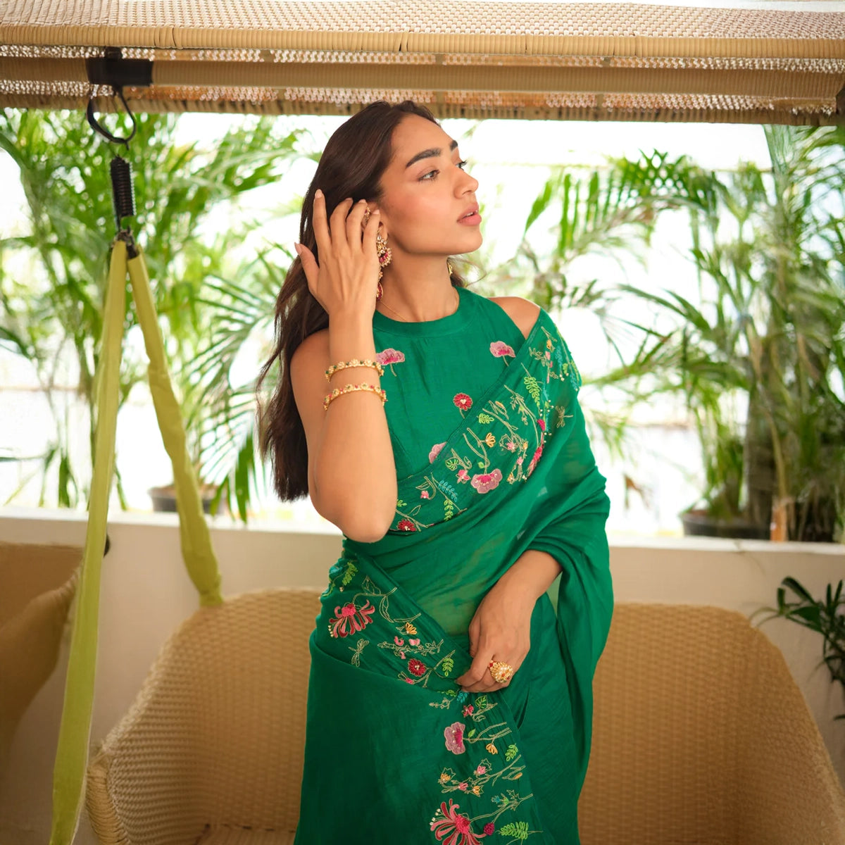 Numani Chanderi Sari