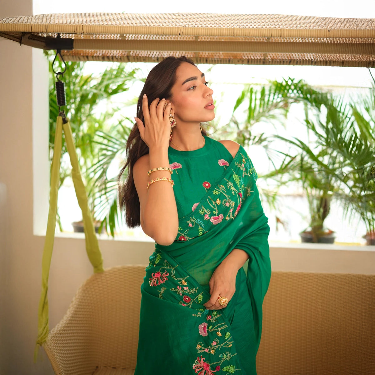 Numani Chanderi Sari