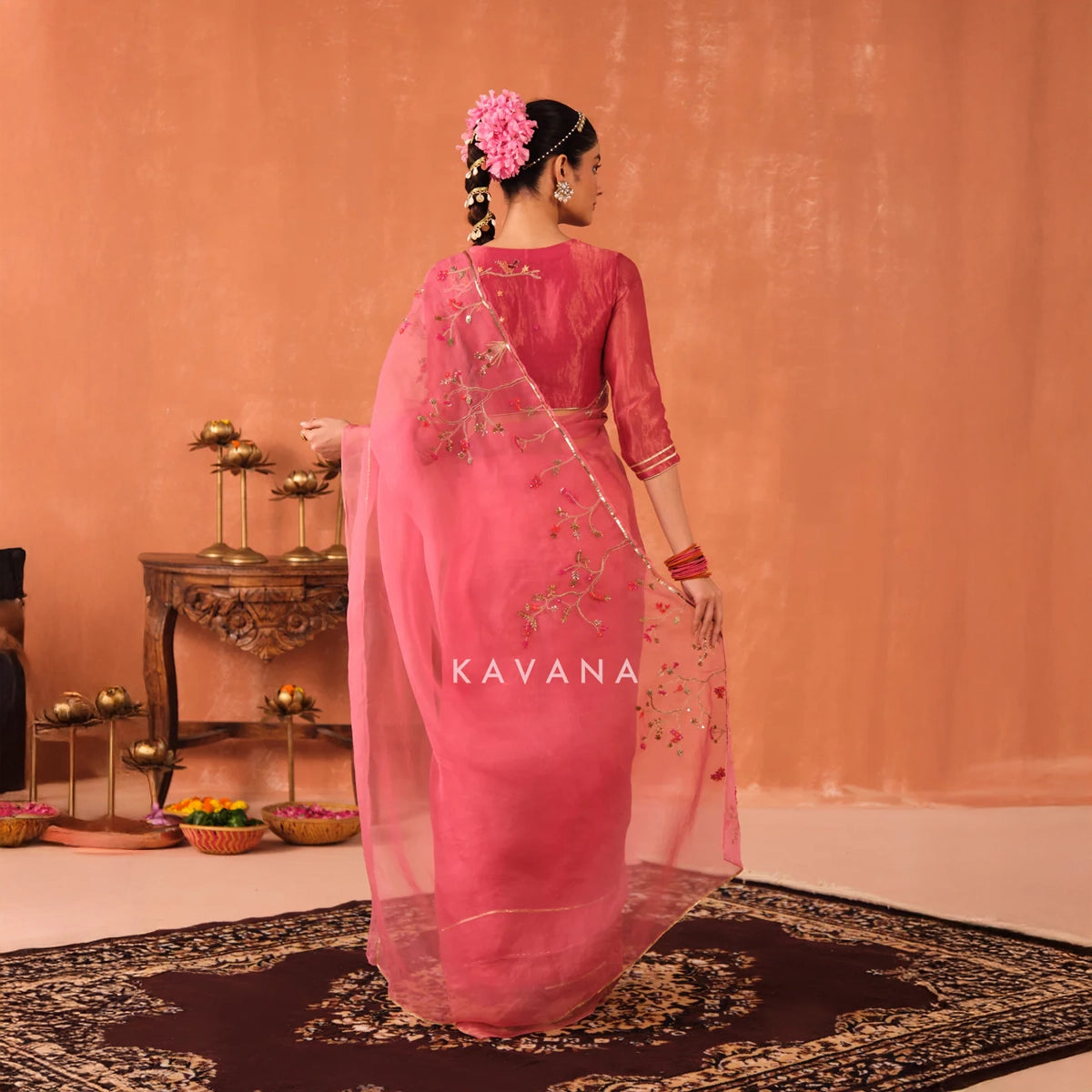 Pankhuri Organza Sari