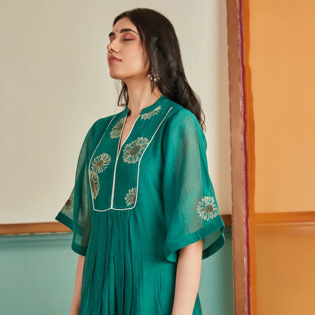 Zariya Chanderi Kurta Set