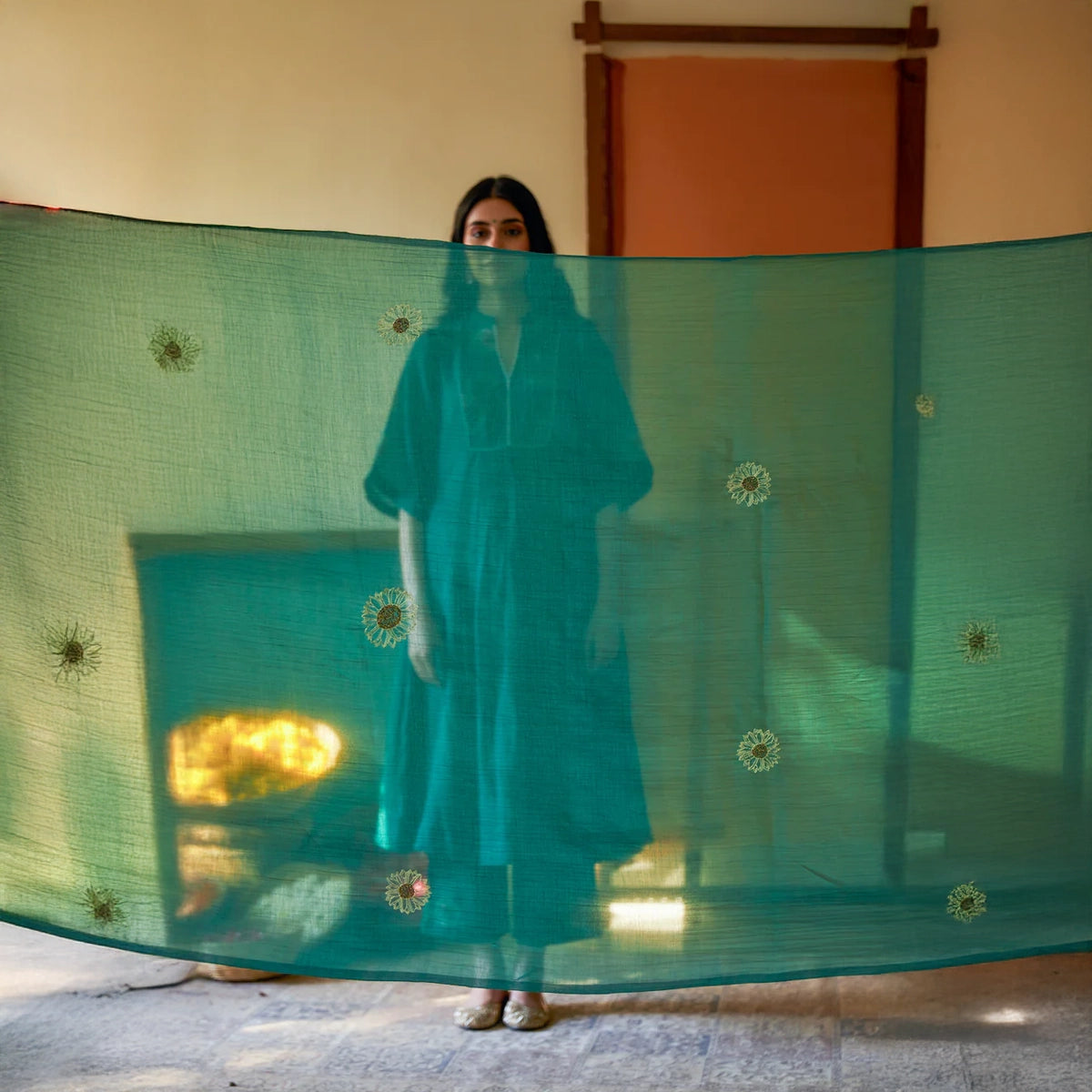 Zariya Chanderi Kurta Set