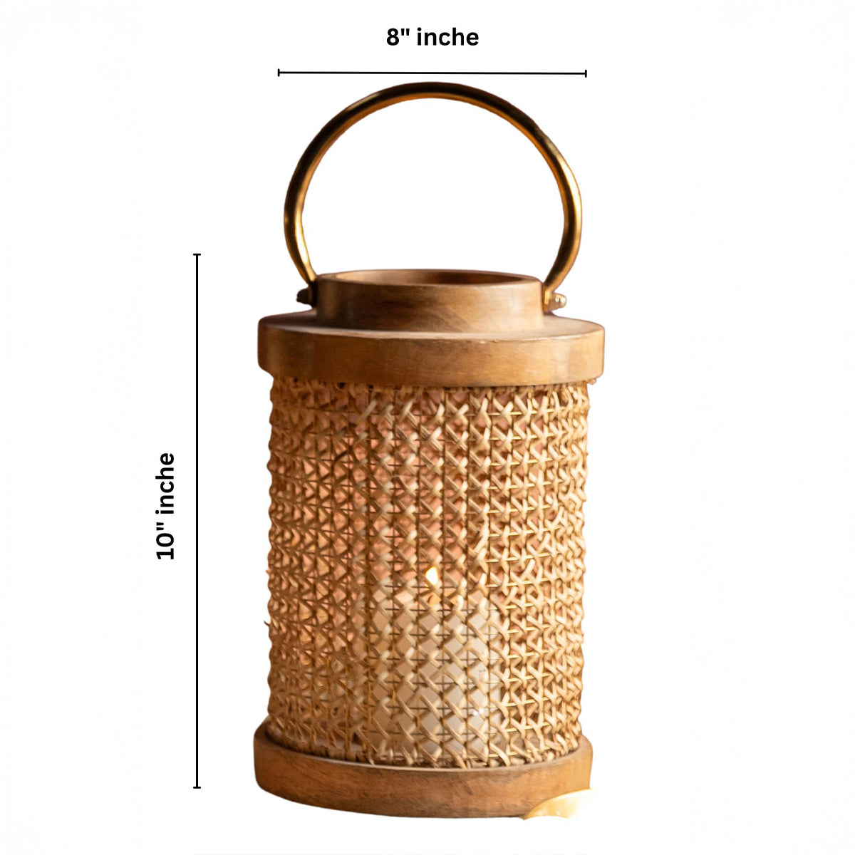 Rattan Hurricane Lantern