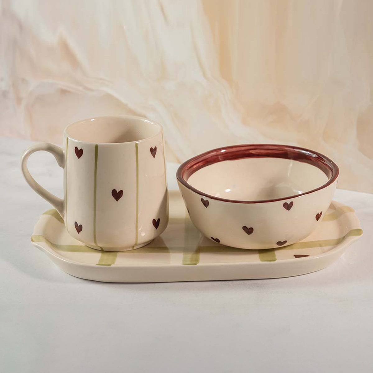 Lovestruck Red Breakfast Set