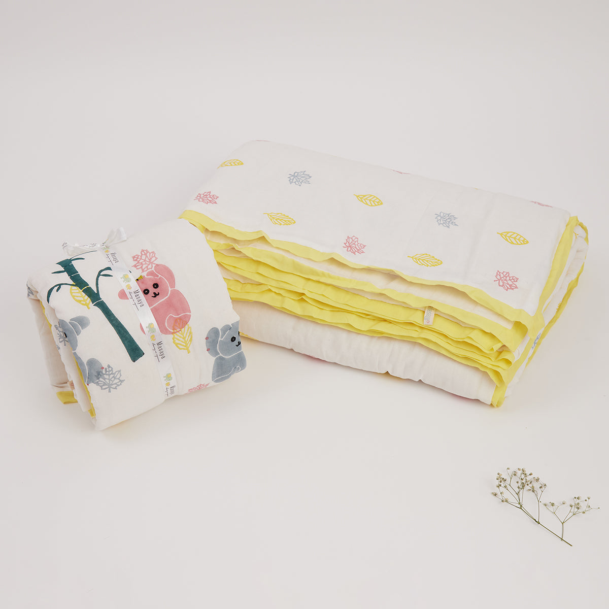 Masaya Quilt- K for Koala- Yellow