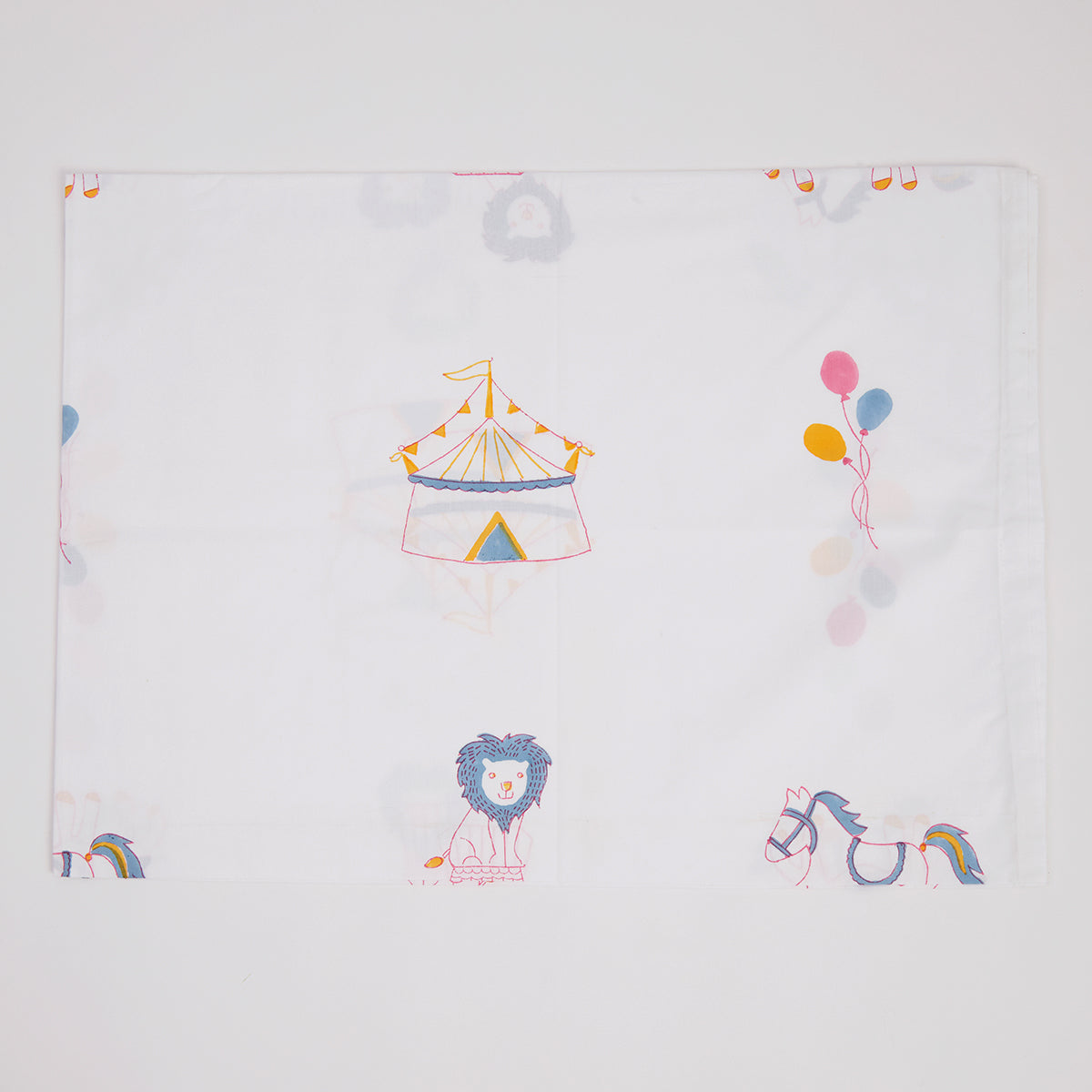 Cot Bedding Set- I am going to the circus - Pink