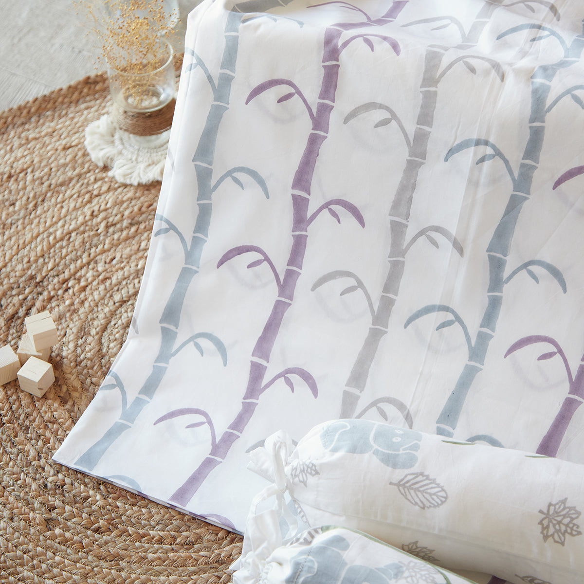 Cot Bedding Set- K for Koala - Purple