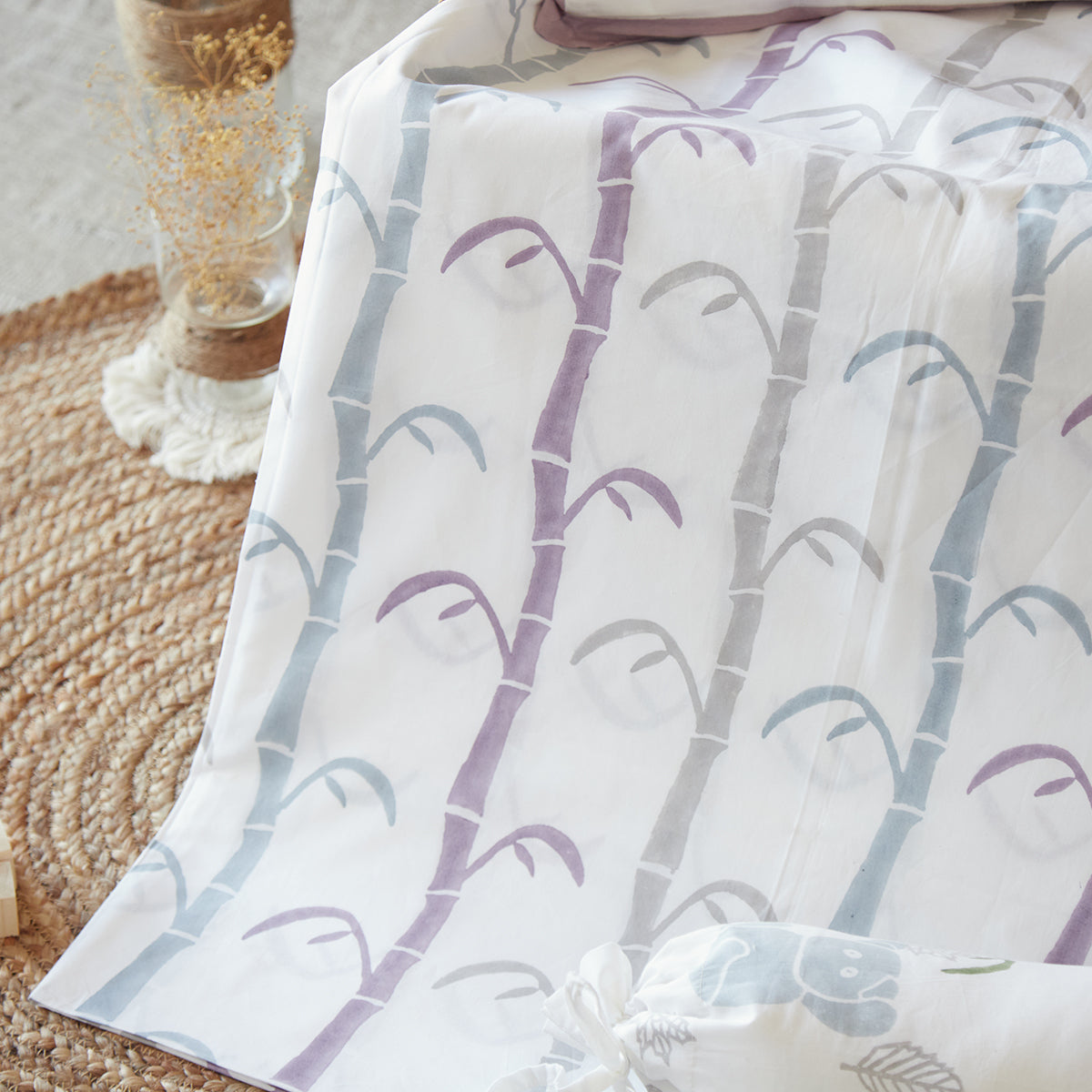 Cot Bedding Set- K for Koala - Purple