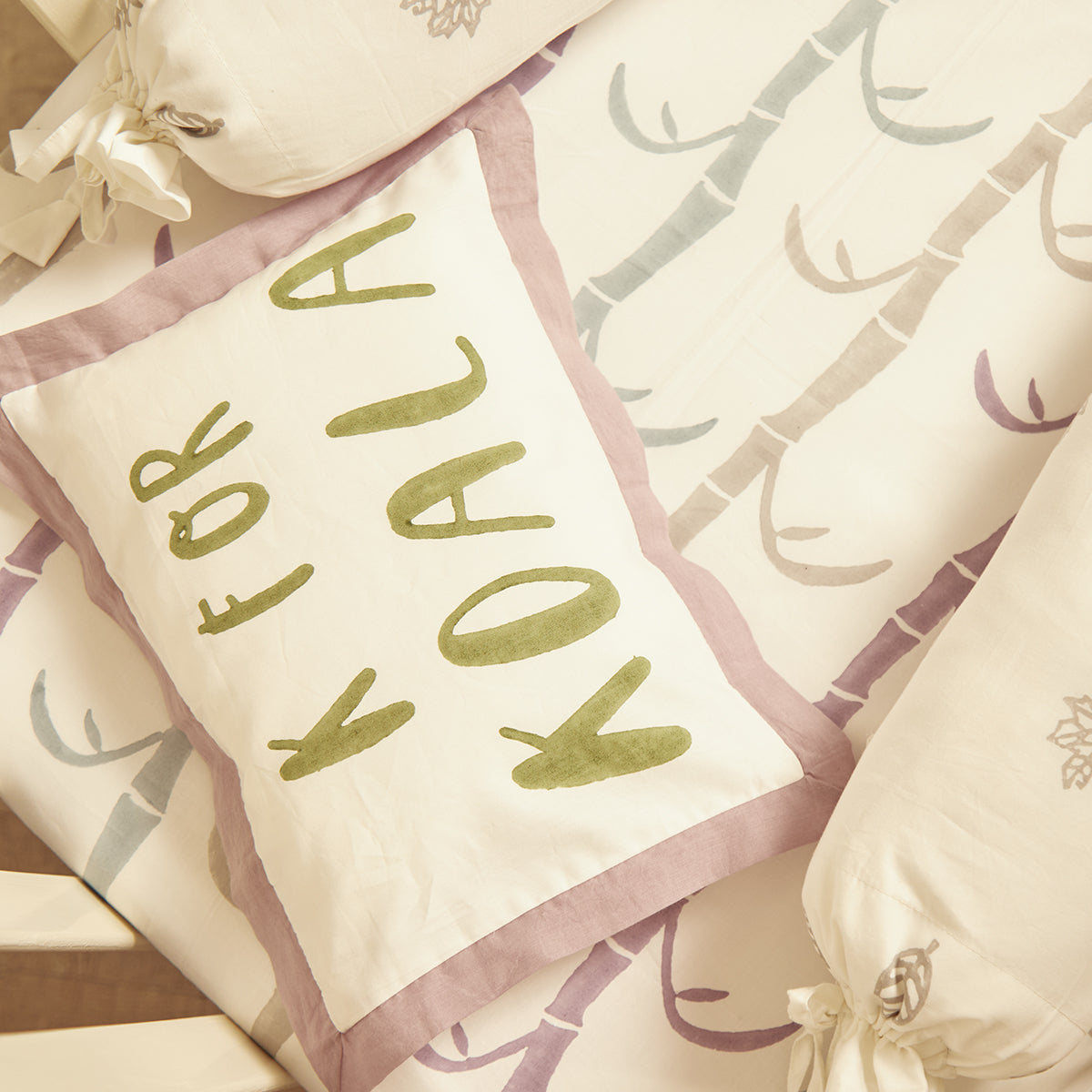 Cot Bedding Set- K for Koala - Purple