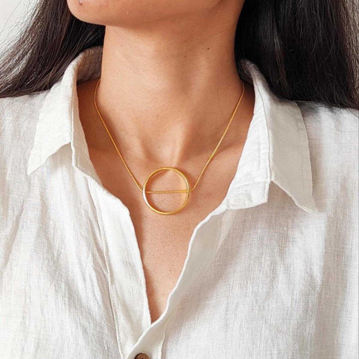 Slit a Circle - Neckpiece