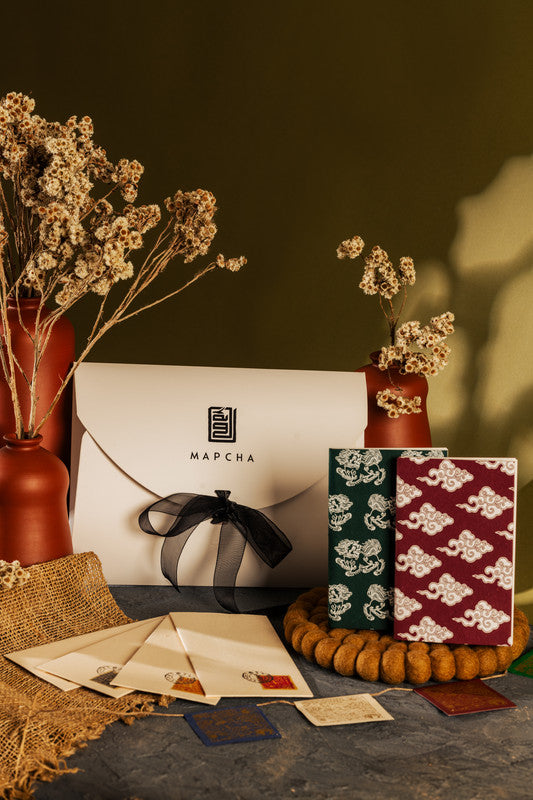 Wisdom Gift Set - Red & Blue Notebook