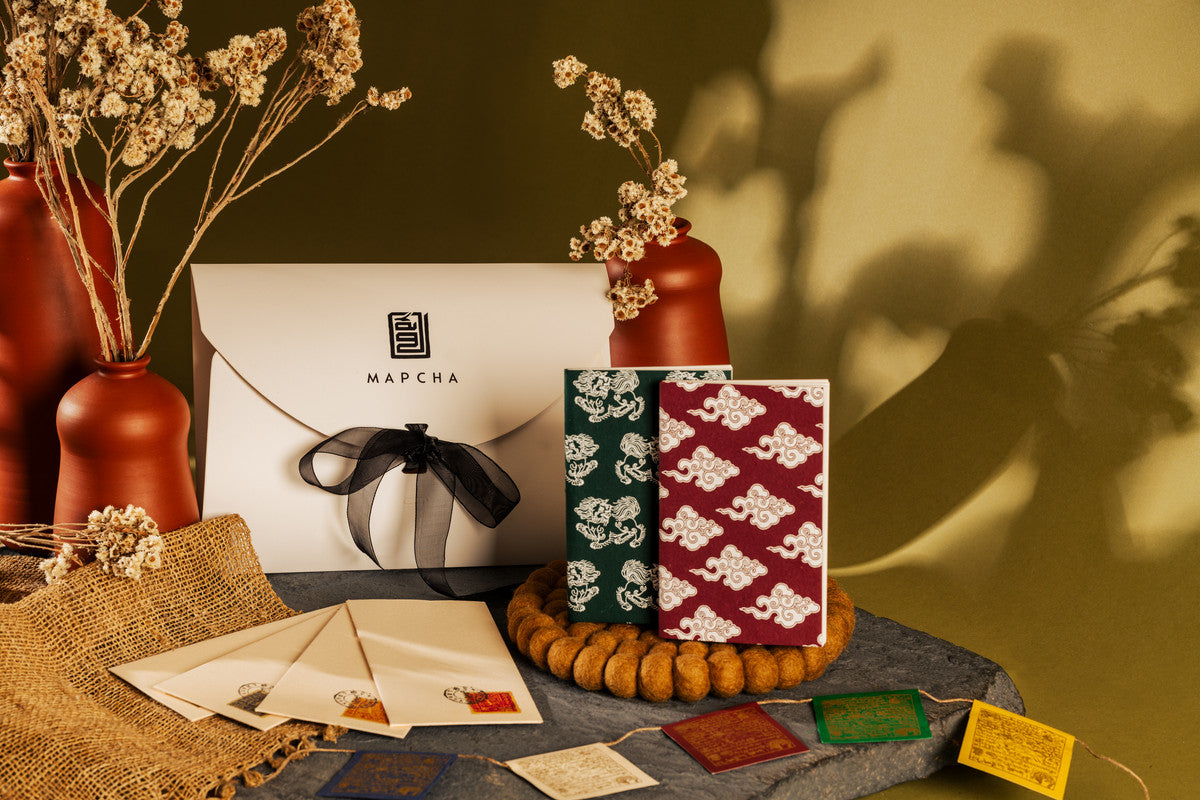 Wisdom Gift Set - Red & Blue Notebook