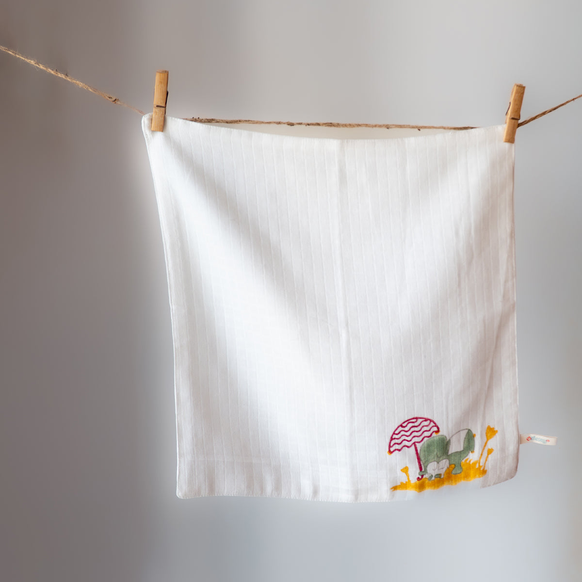 Baby Wash Cloth | Organic Muslin | Elle Multi | Set of 2