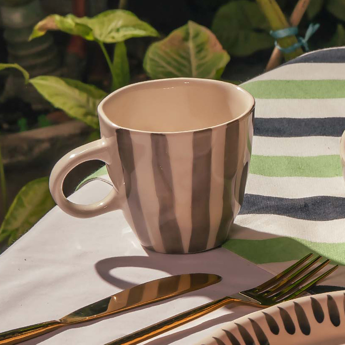 Midnight Grey Mugs (Set Of 2)