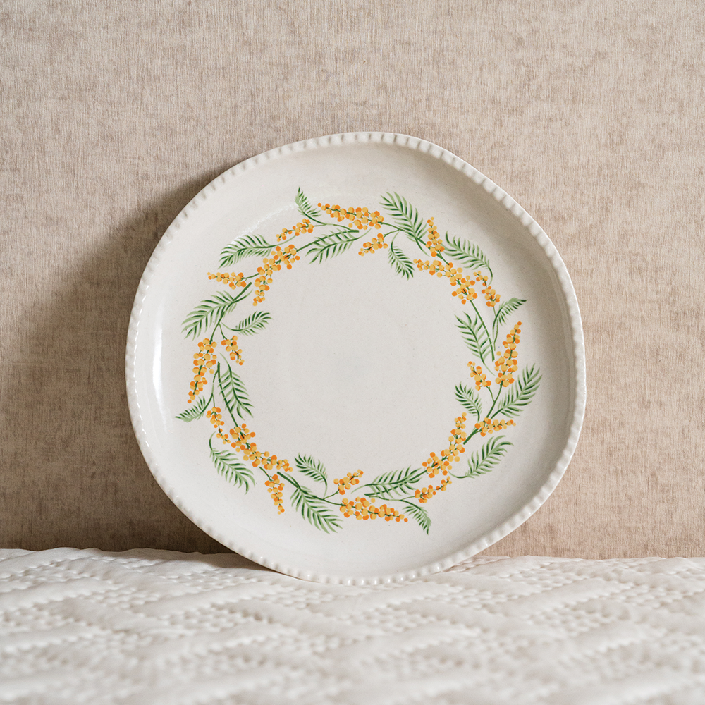 Mimosa Wreath Snack Plate