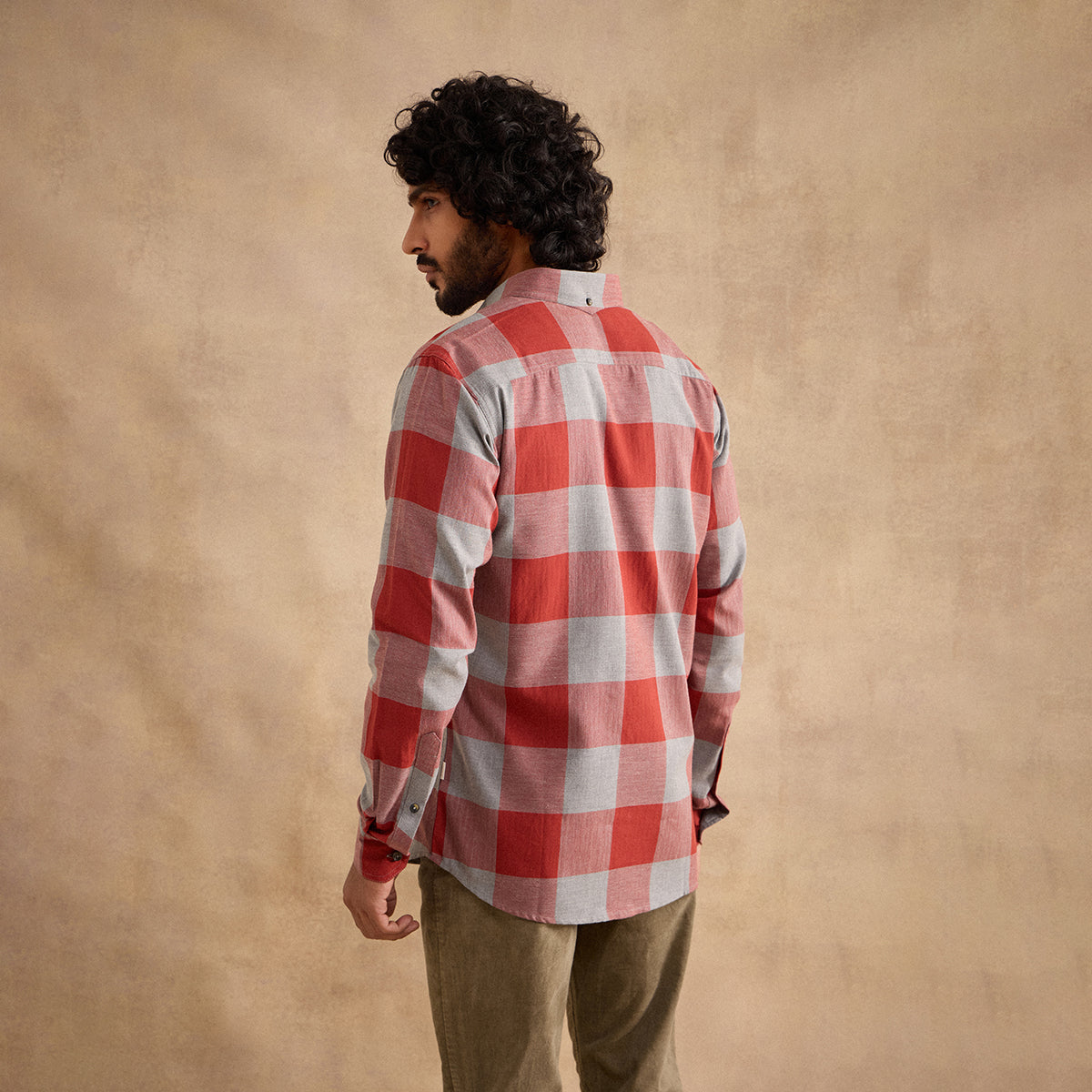 Moore Shirt - Maroon and Grey