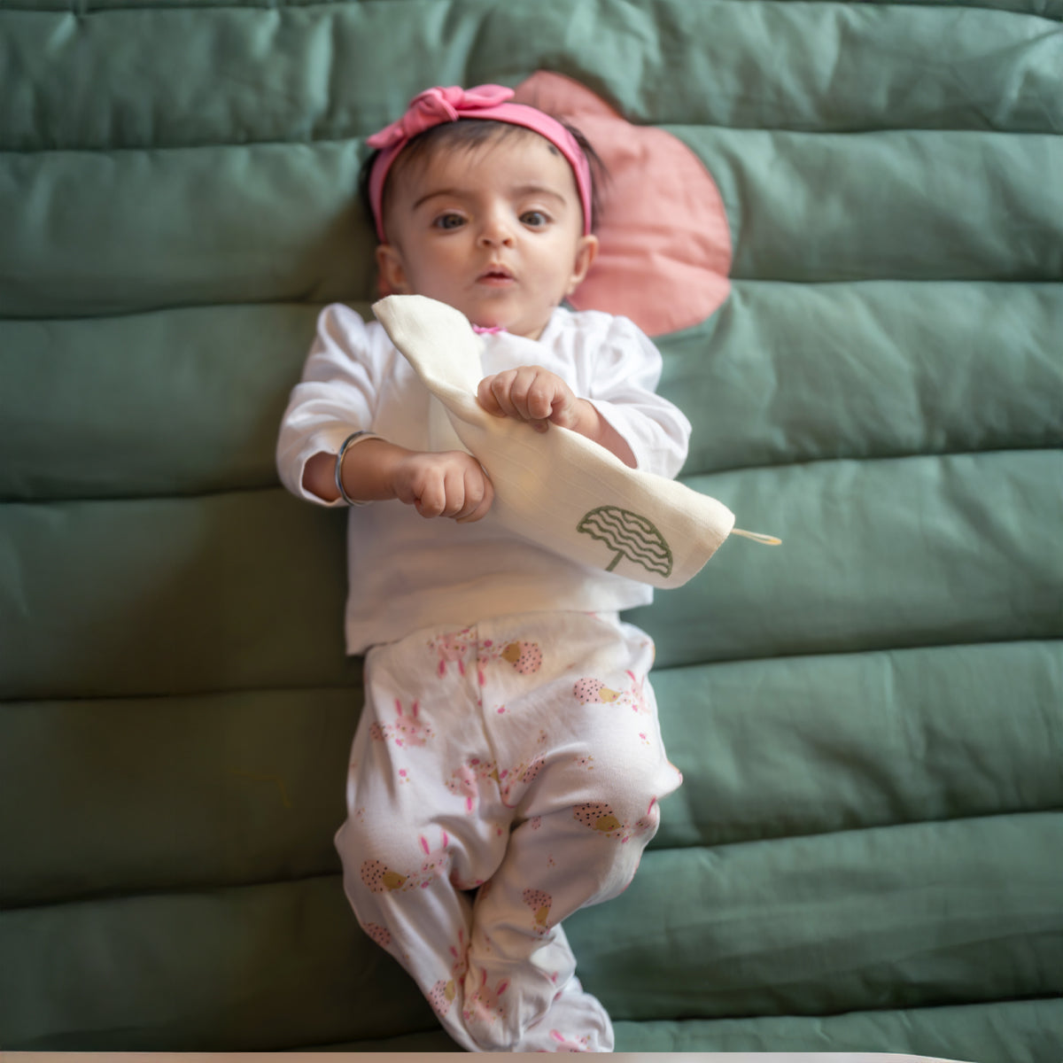 Baby Wash Cloth | Organic Muslin | Elle Multi | Set of 2