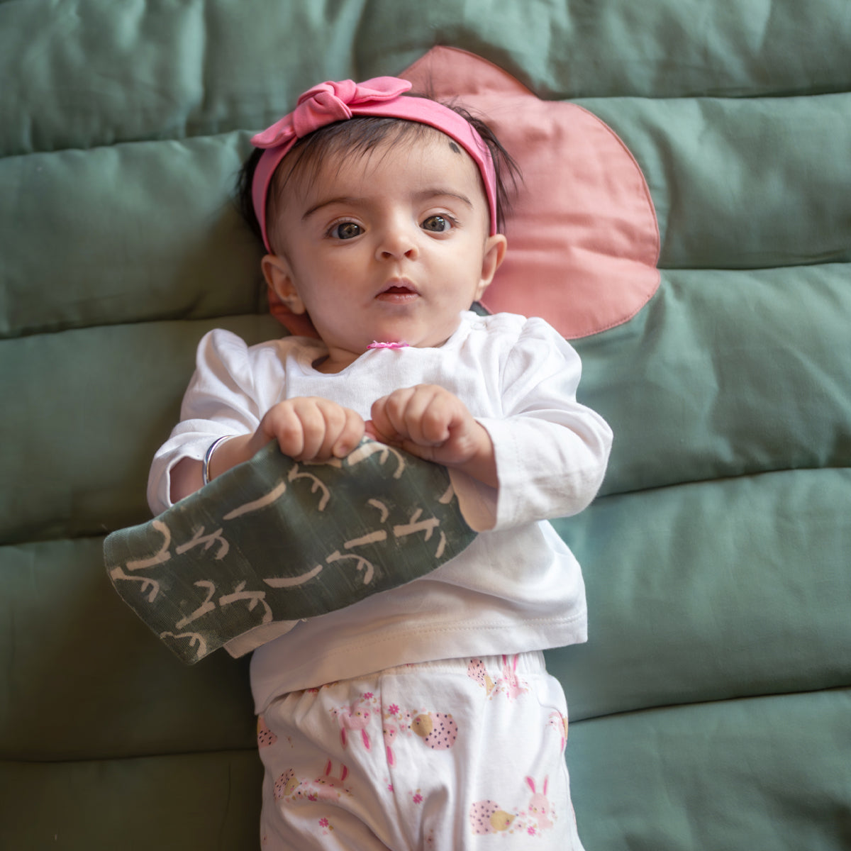 Baby Wash Cloth | Organic Muslin | Koala Purple | Set of 2