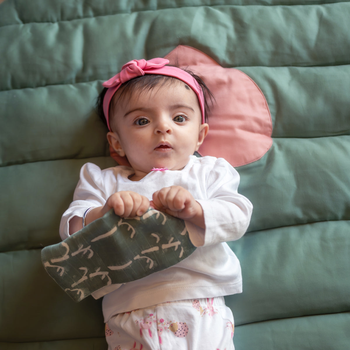 Organic Muslin Small Wash Cloth/Napkin - Bamboo