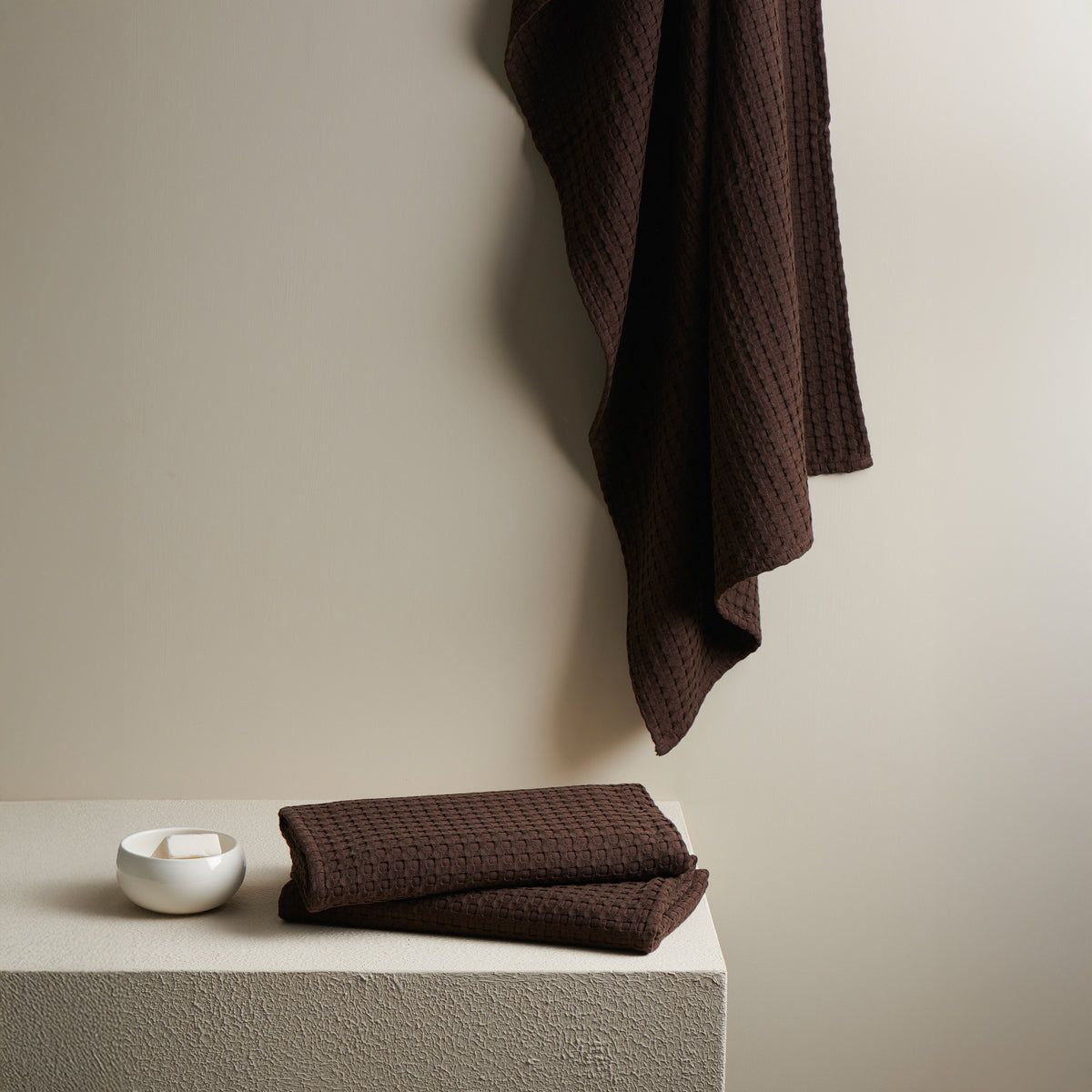 Beehive | Cotton Bamboo | Waffle | Xl Bath Towel