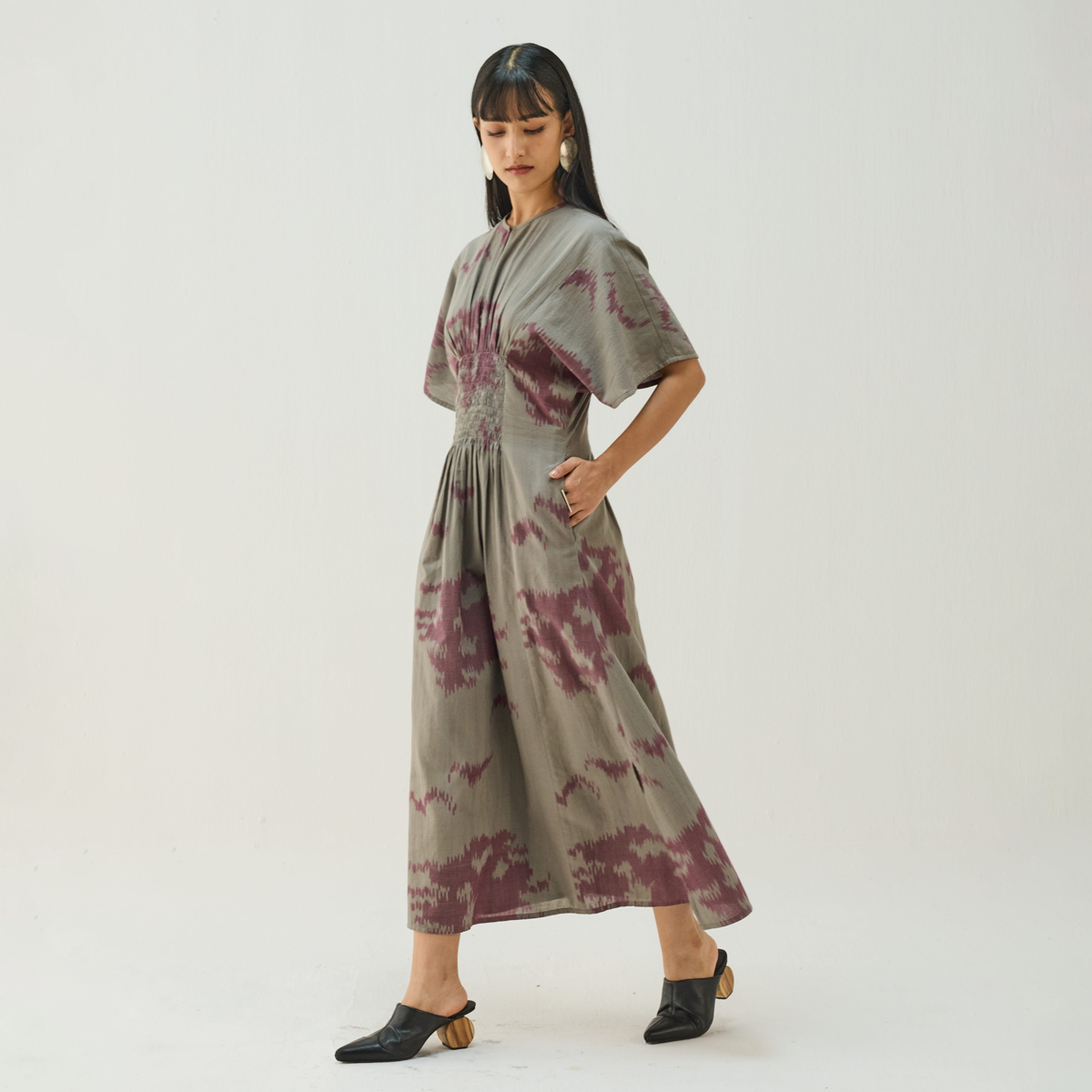 Purpose Handwoven Ikkat Maxi Dress