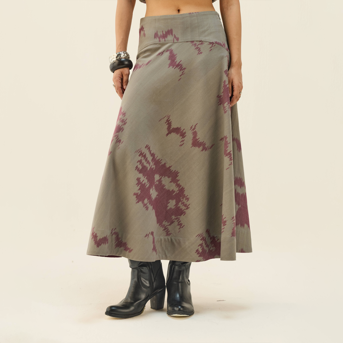 Purpose Handwoven Ikkat Skirt