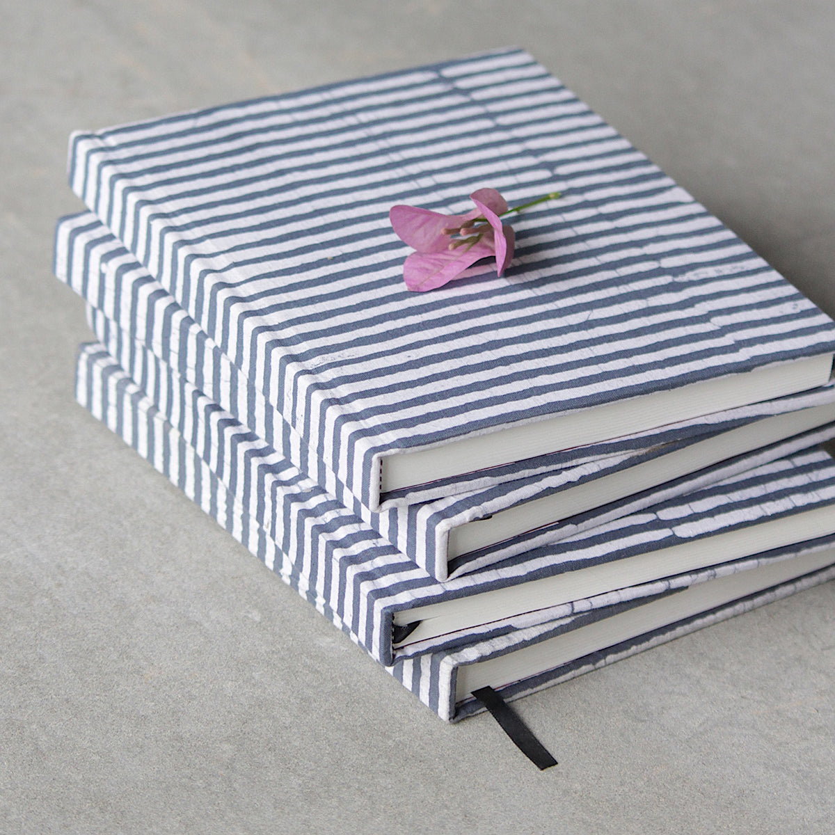 Paper Board Diary | Striped Design | Blue | A5 Size | 200 Pages