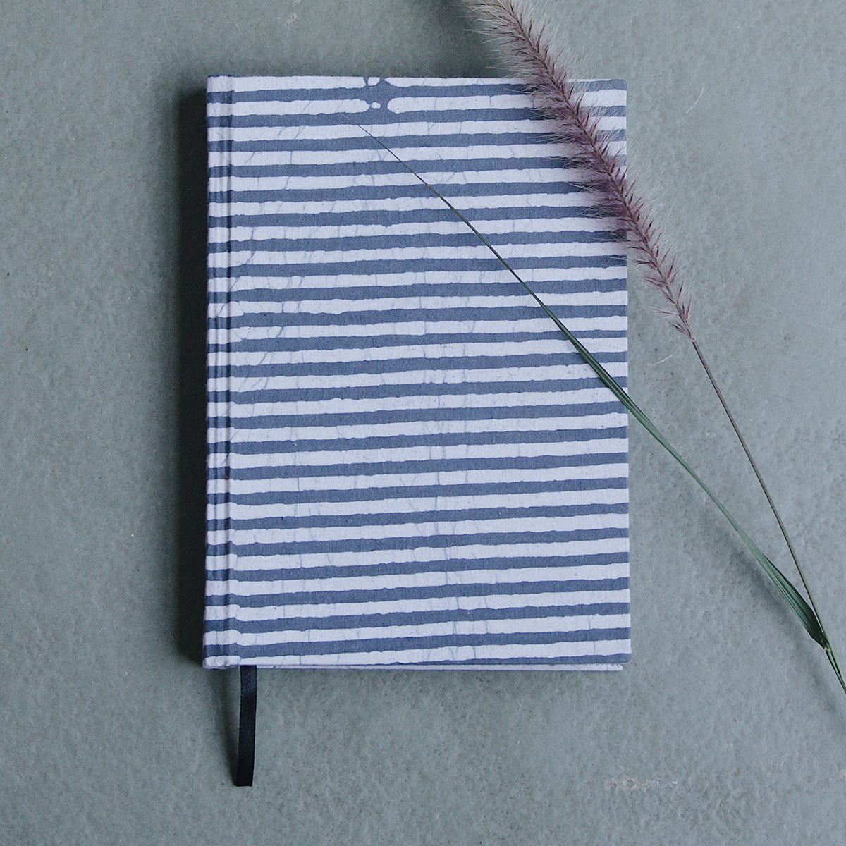 Paper Board Diary | Striped Design | Blue | A5 Size | 200 Pages