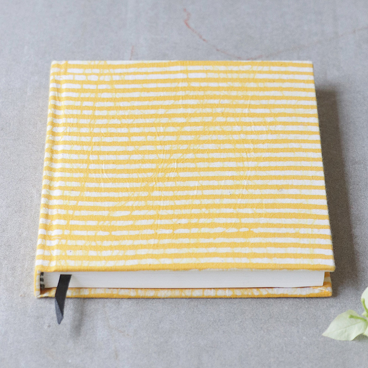 Paper Board Diary | Striped Design | Yellow | A5 Size | 200 Pages