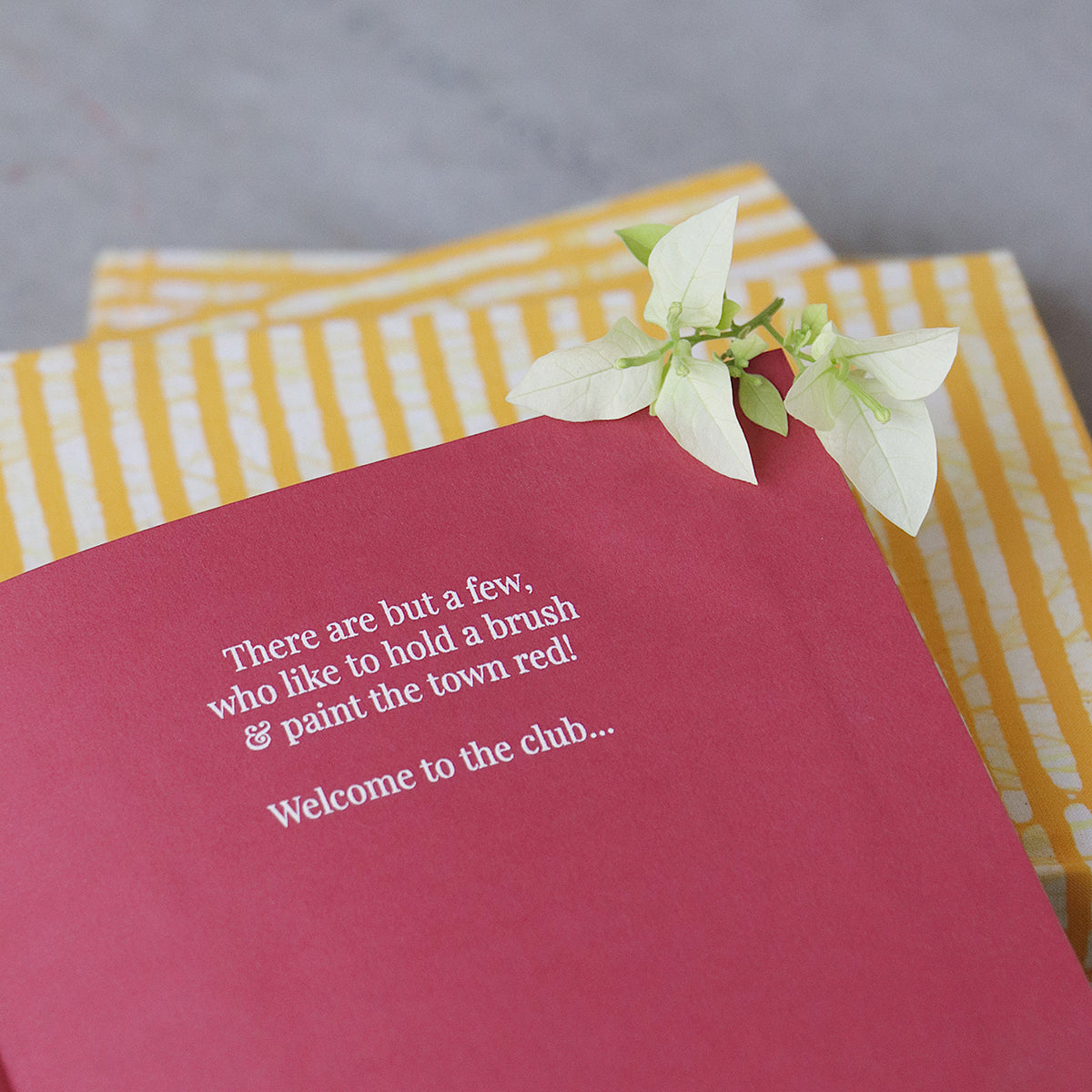 Paper Board Diary | Striped Design | Yellow | A5 Size | 200 Pages