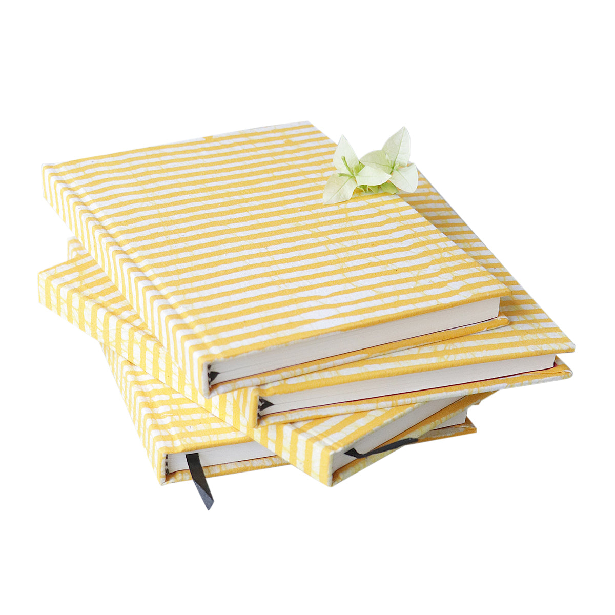Paper Board Diary | Striped Design | Yellow | A5 Size | 200 Pages
