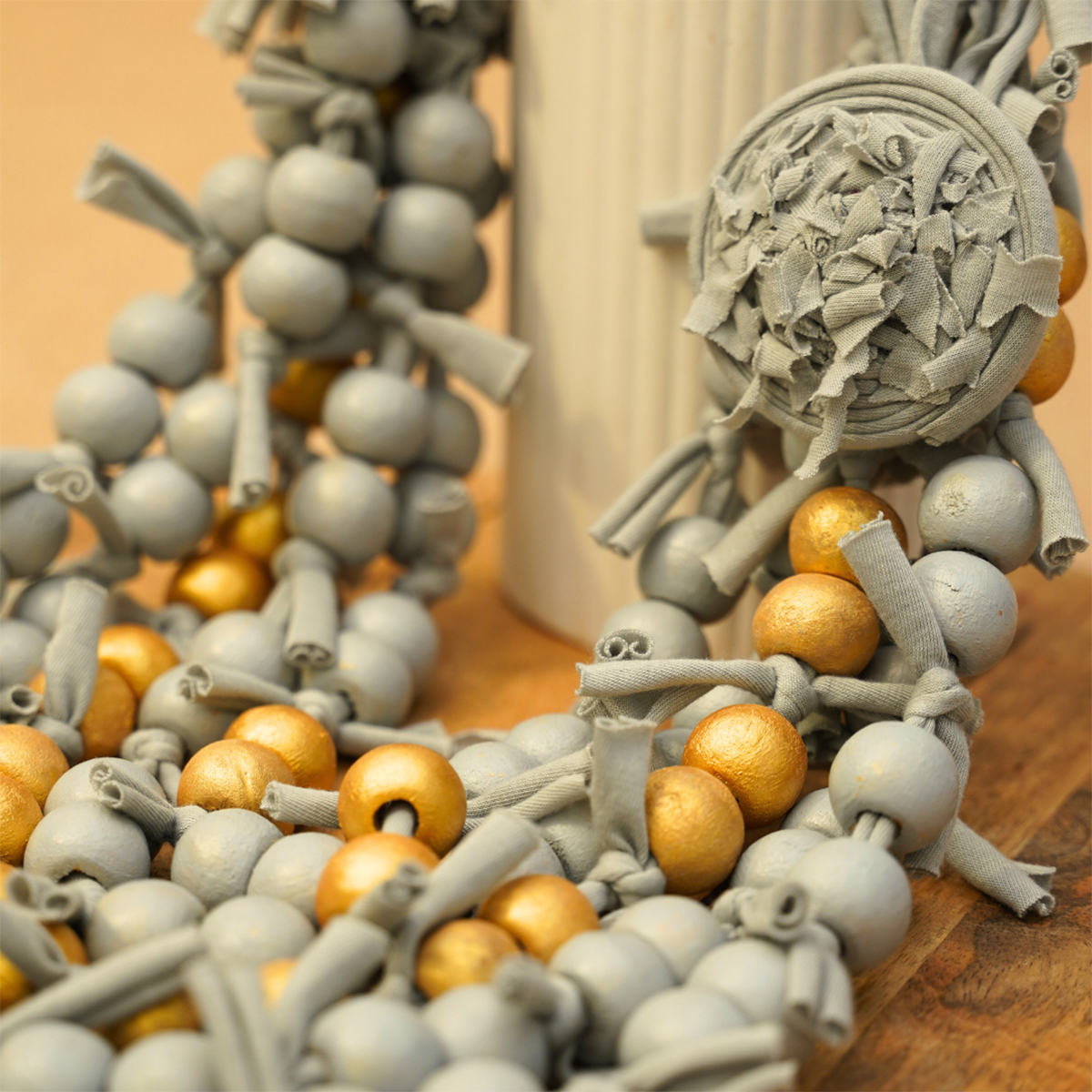 Boho Statement Handmade Fabric Necklace