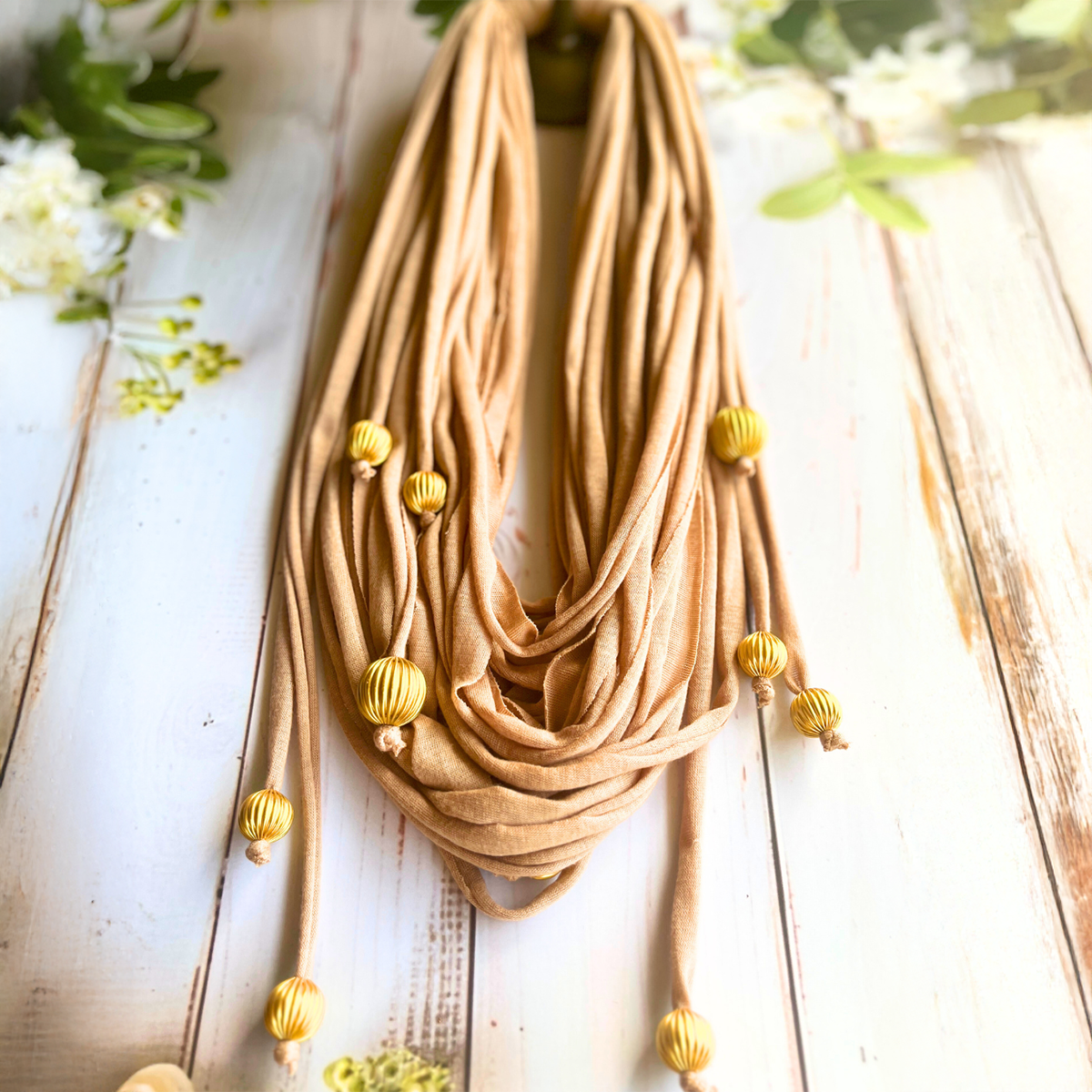 The Raas Serene Handmade Fabric Necklace