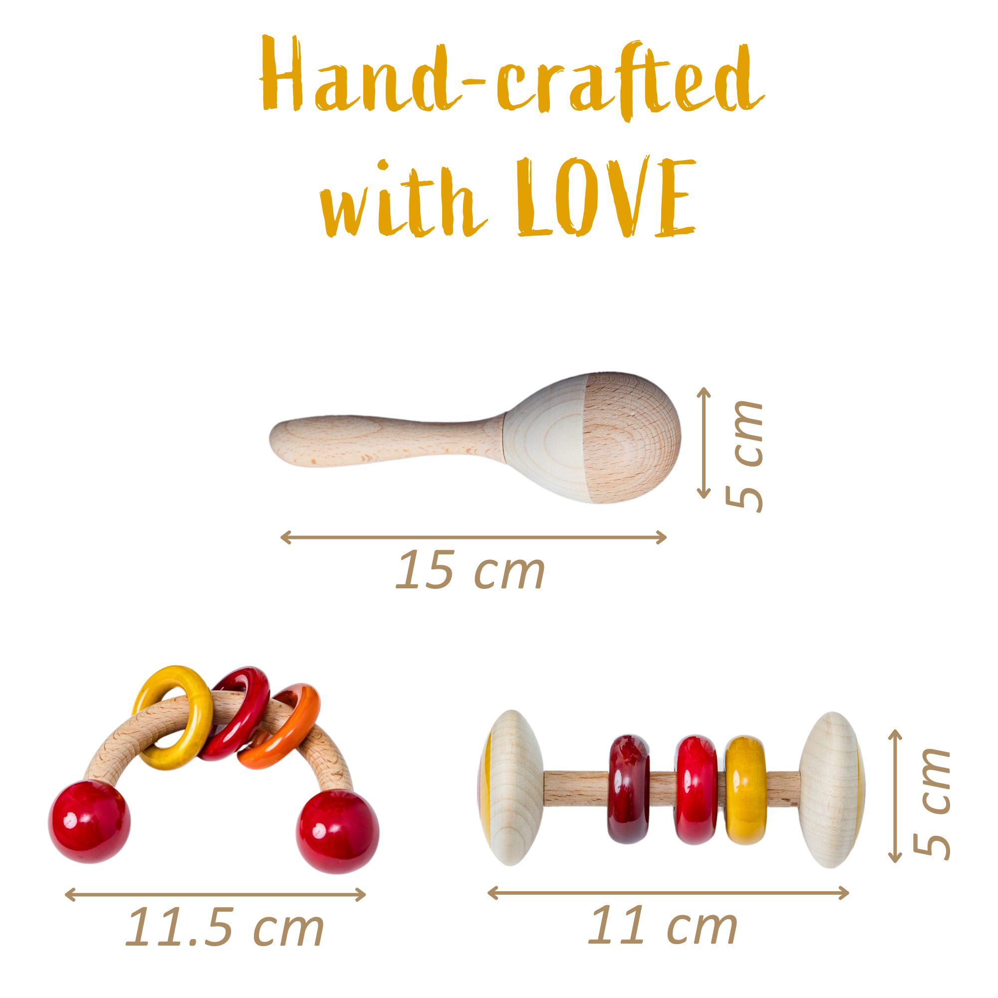 Rattle Set | Curved Ring | Rattle| Shaker