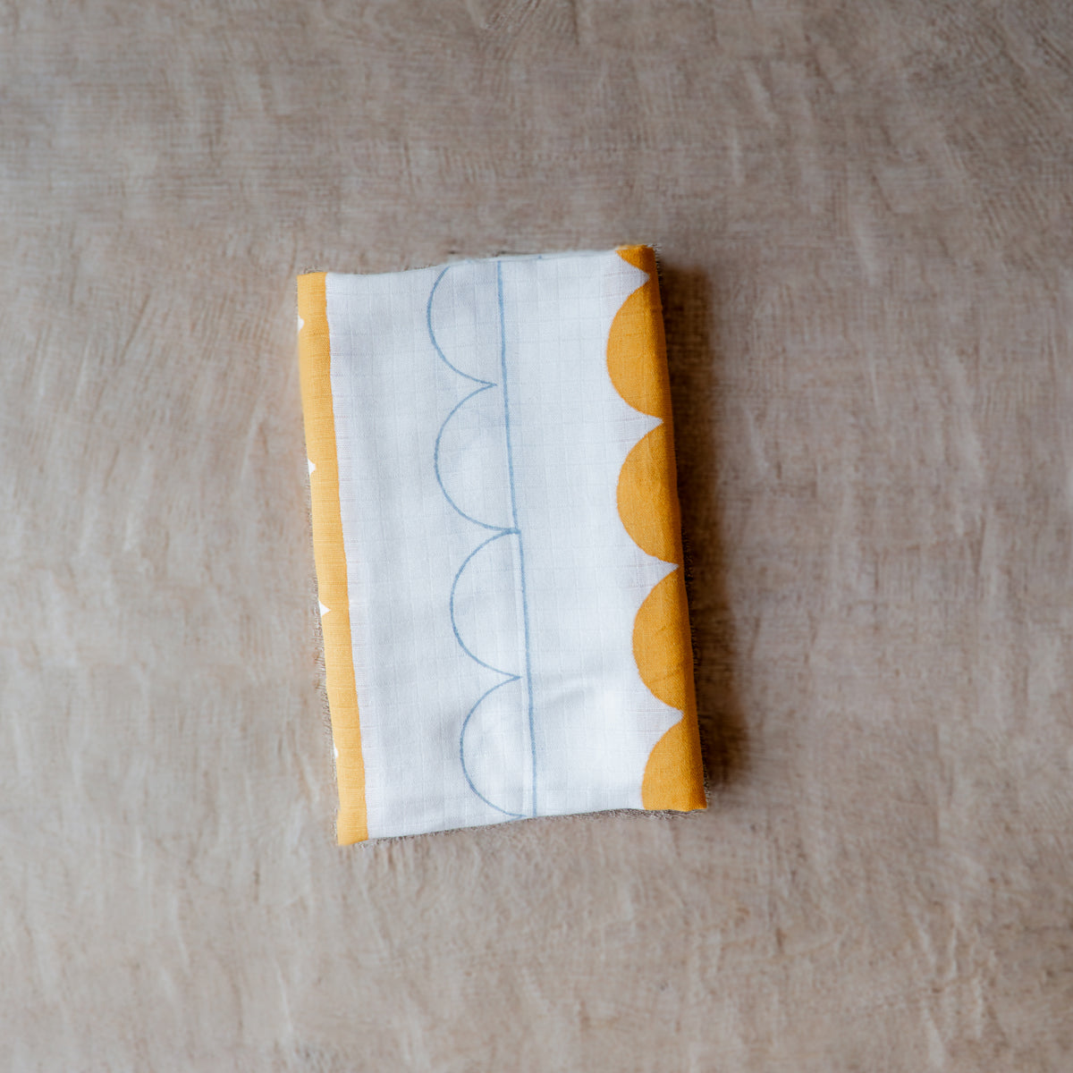 Organic Muslin Baby Swaddle - Earthy Half Moon