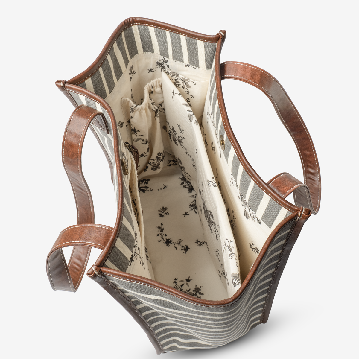 Retro Stripe Work Tote